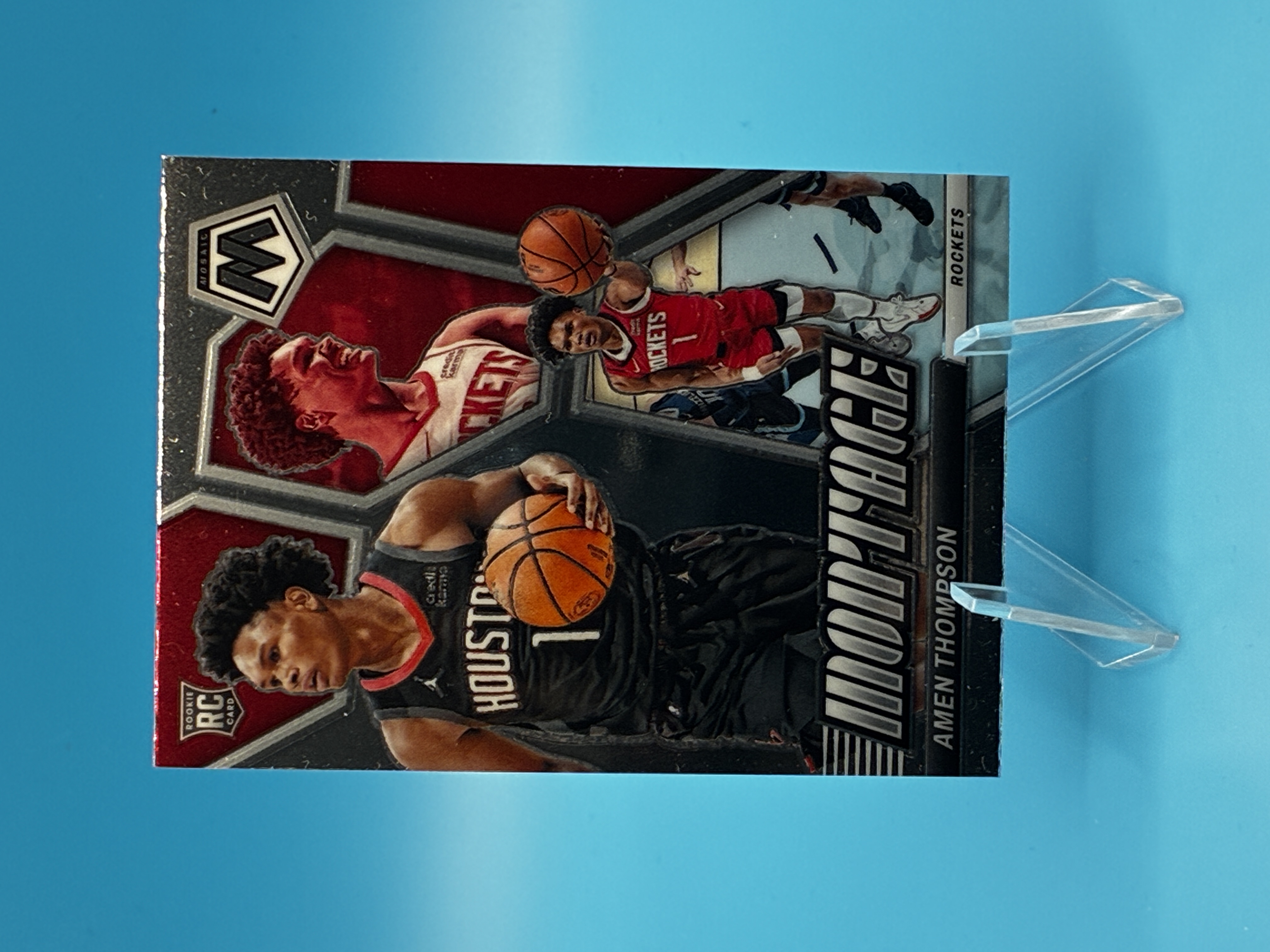 2023/2024 Panini Mosaic Amen Thompson Mortage #26 Houston Rockets – Vorderseite