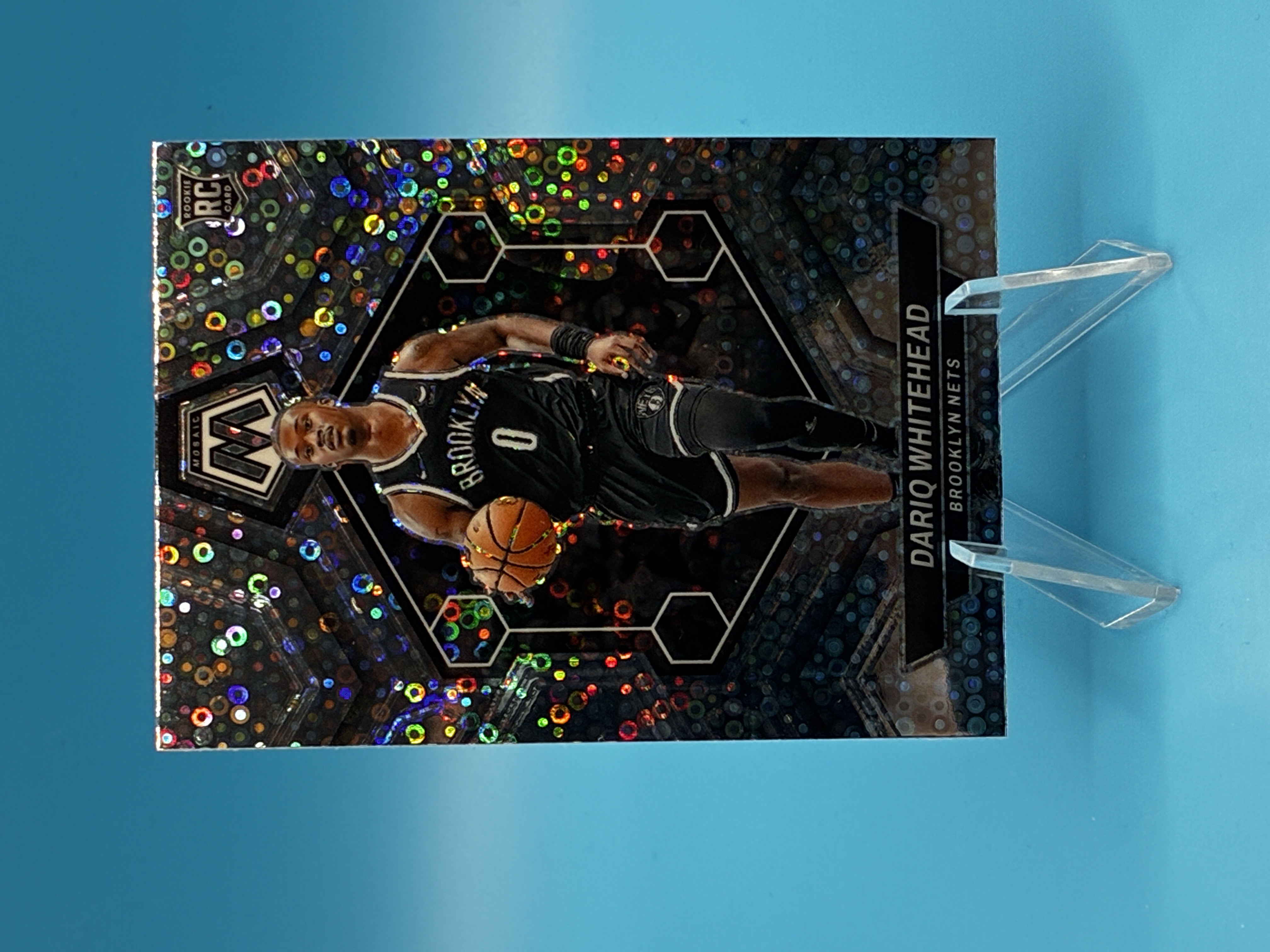 2023/2024 Panini Mosaic Dariq Whitehead Disco #247 Brooklyn Nets – Vorderseite
