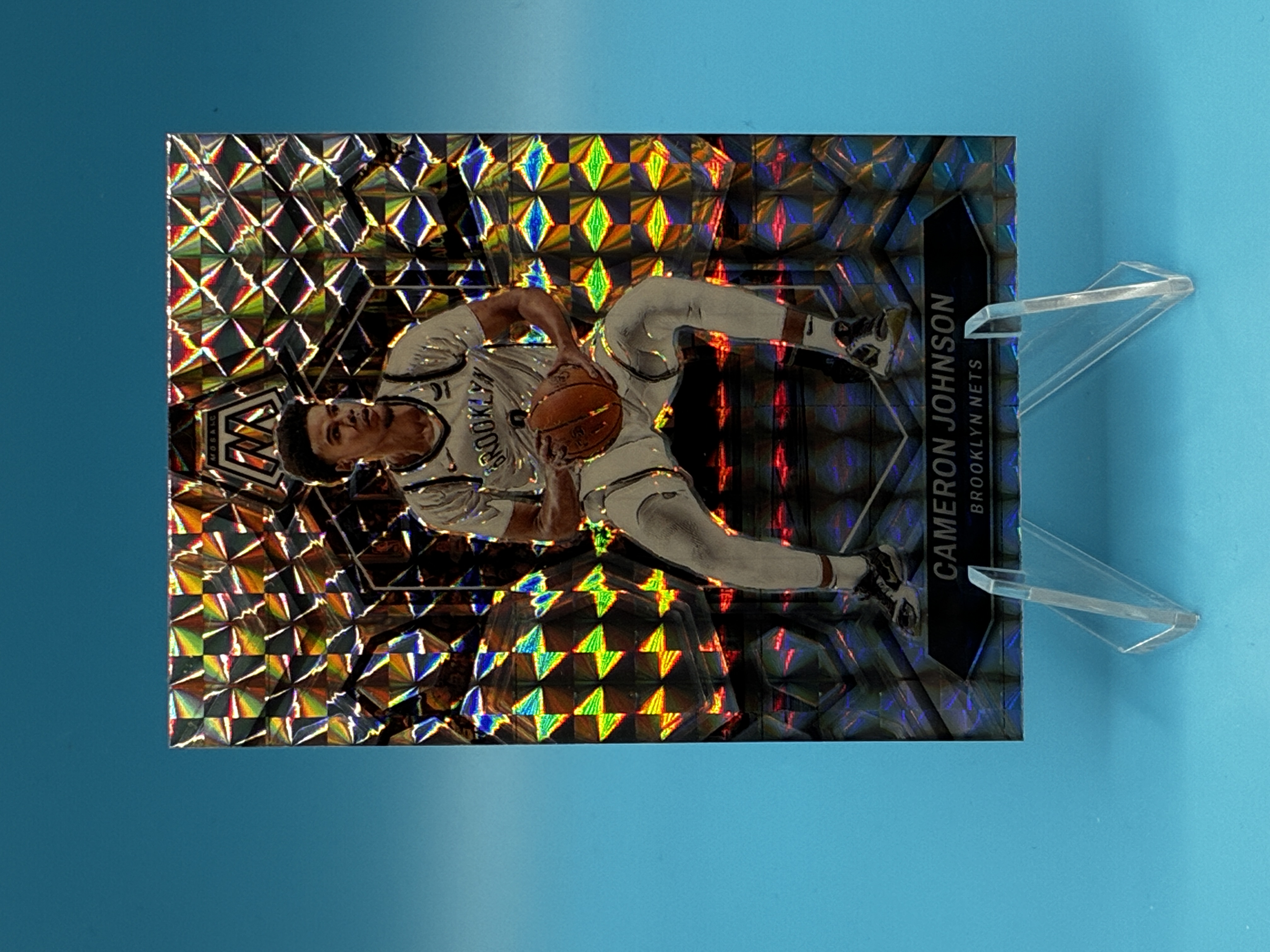 2023/2024 Panini Mosaic Cameron Johnson Mosaic #188 Brooklyn Nets – Vorderseite