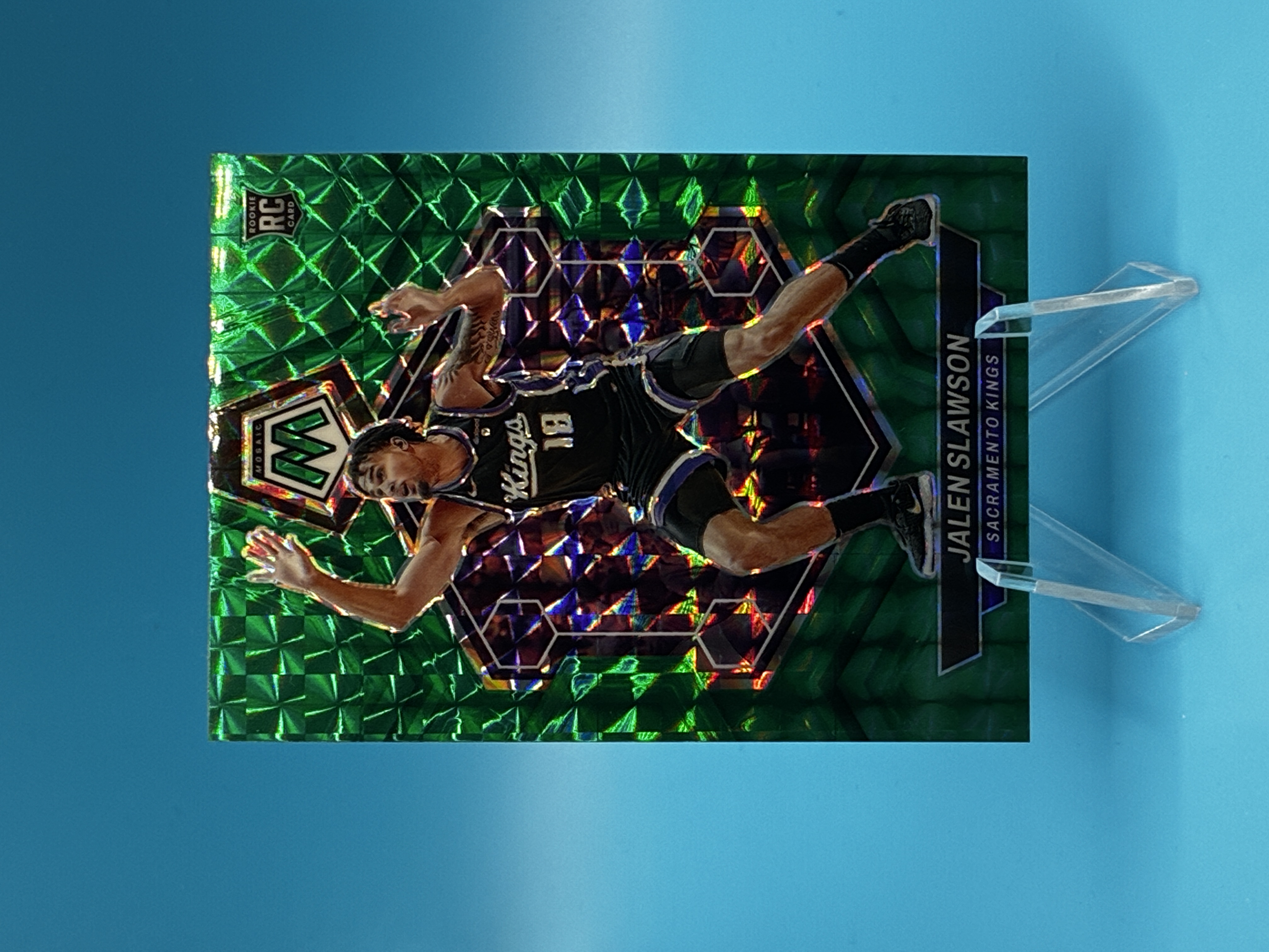 2023/2024 Panini Mosaic Jalen Slawson Green #206 Sacramento Kings – Vorderseite