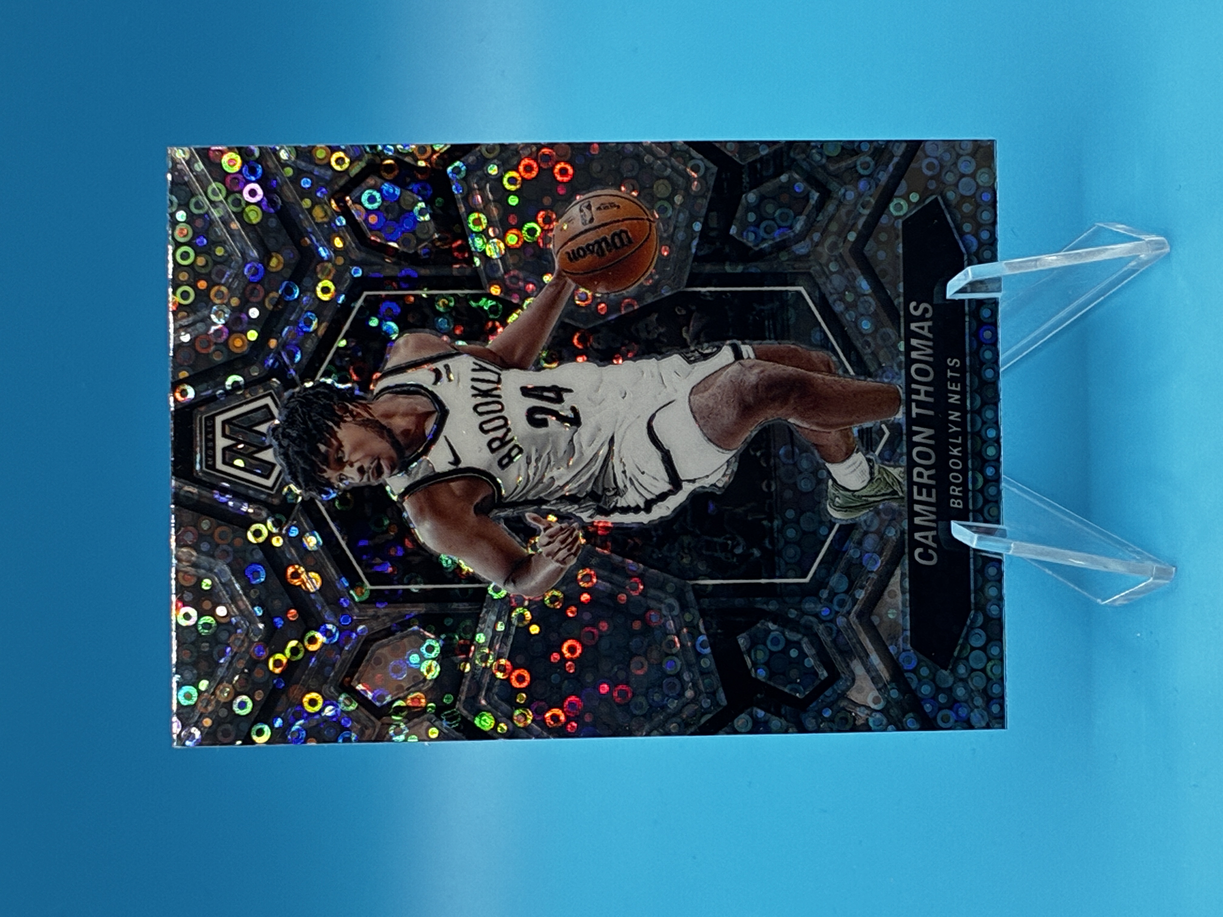 2023/2024 Panini Mosaic Cameron Thomas Fast Break #117 Brooklyn Nets – Vorderseite