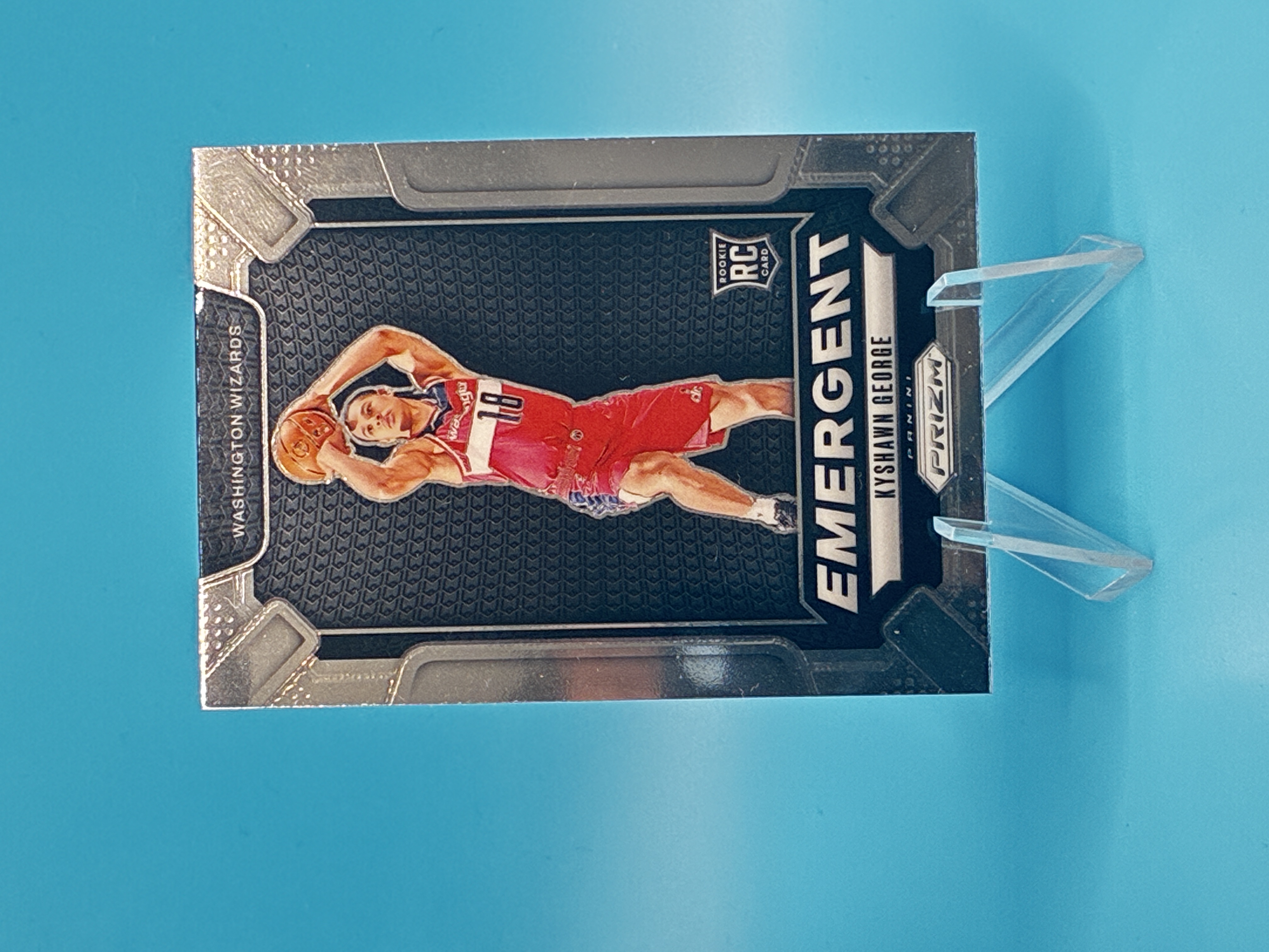 2024/2025 Panini Prizm Kyshawn George Emergent #3 Washington Wizards – Vorderseite