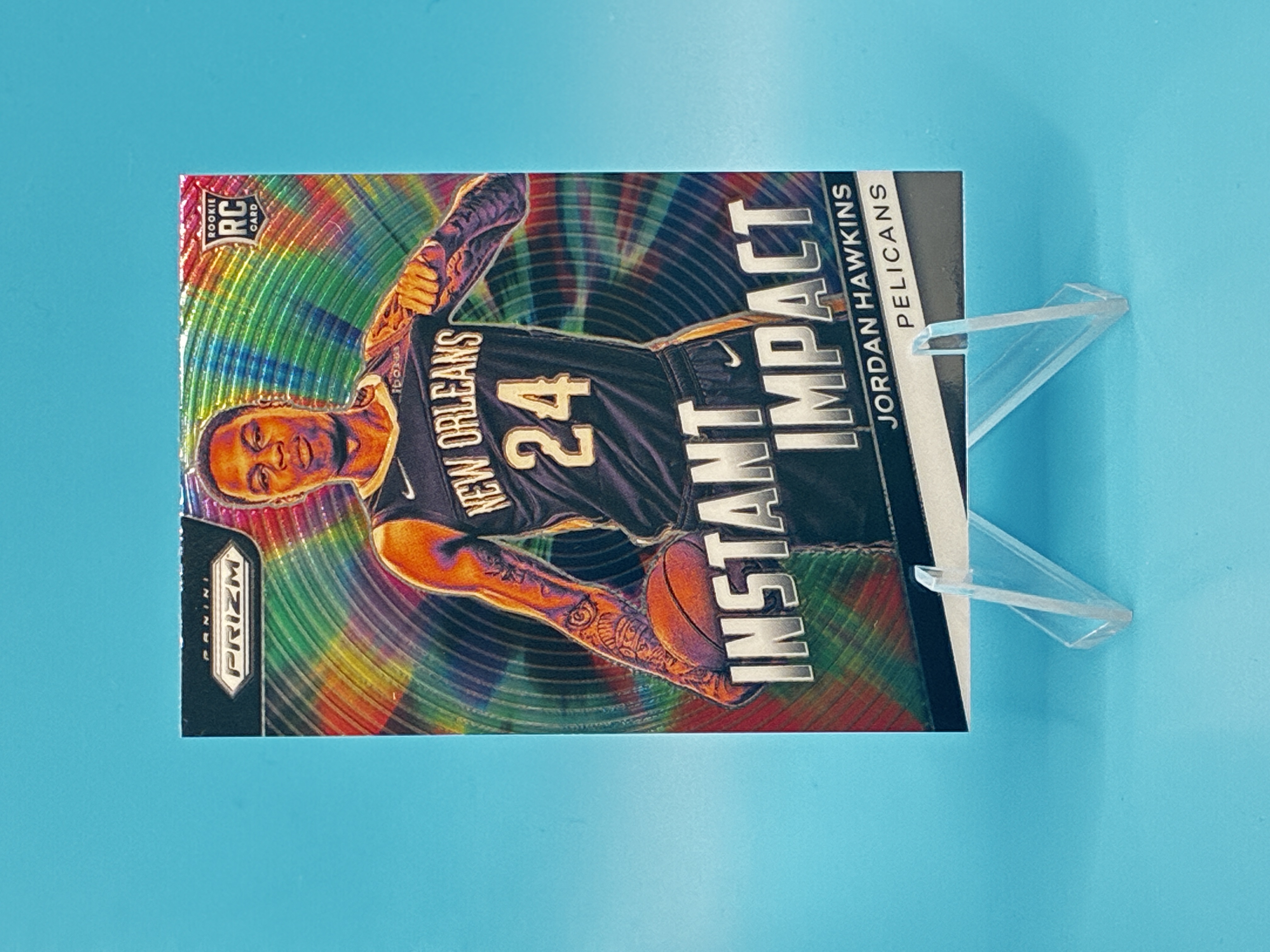 2023/2024 Panini Prizm Jordan Hawkins Instant Impact #13 New Orleans Pelicans – Vorderseite