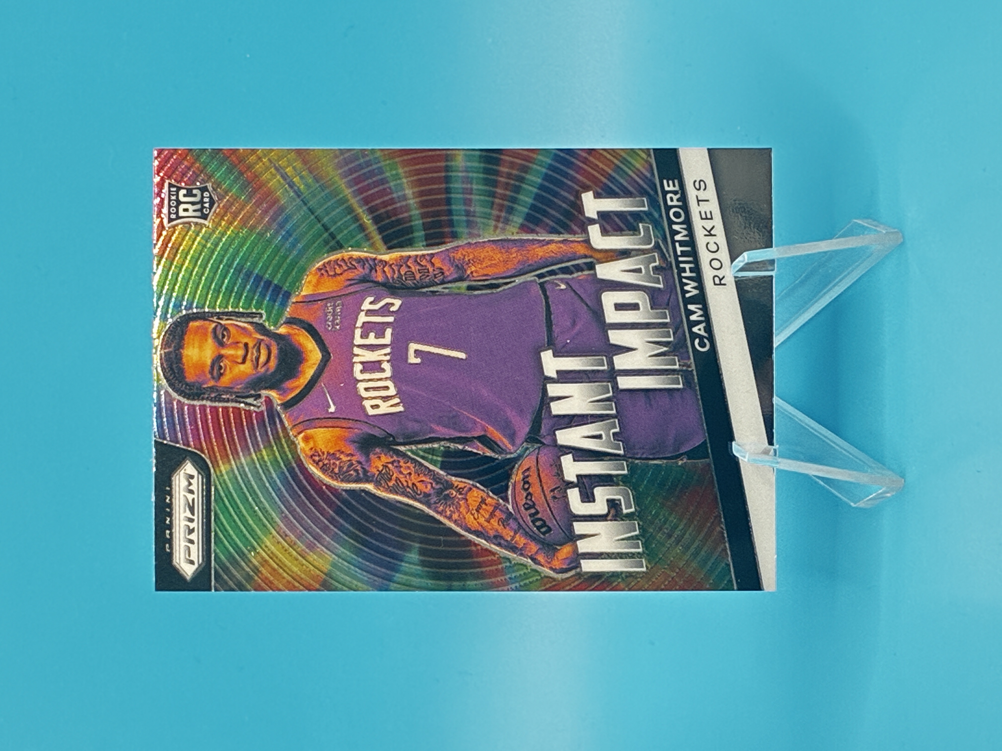 2023/2024 Panini Prizm Cam Whitmore Instant Impact #7 Houston Rockets – Vorderseite