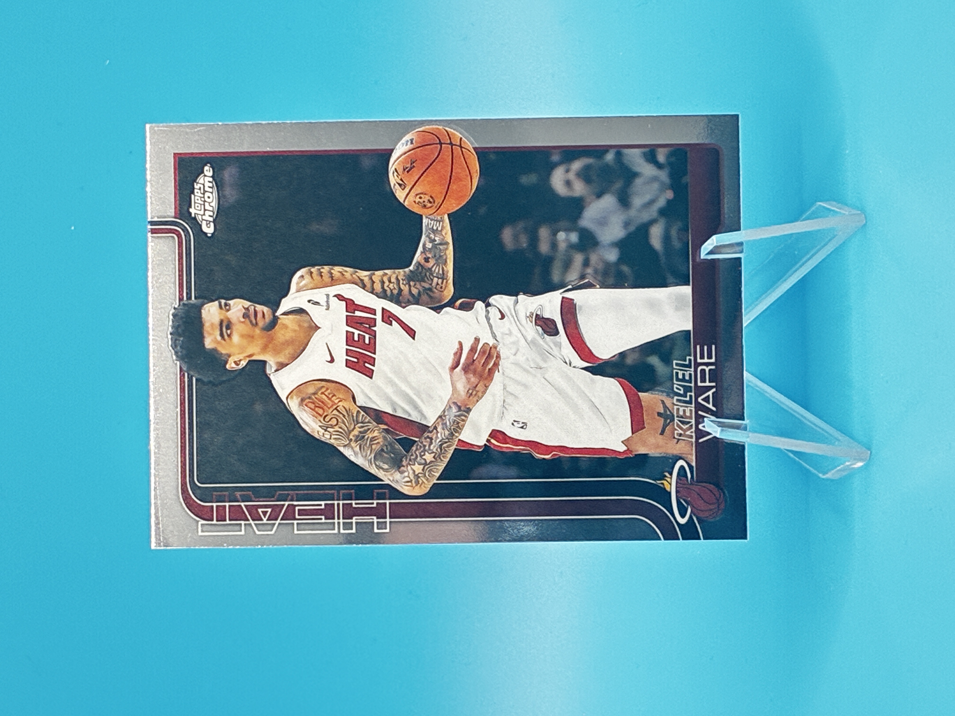 2025/2026 Topps Chrome Kel'el Ware #129 Miami Heat – Vorderseite