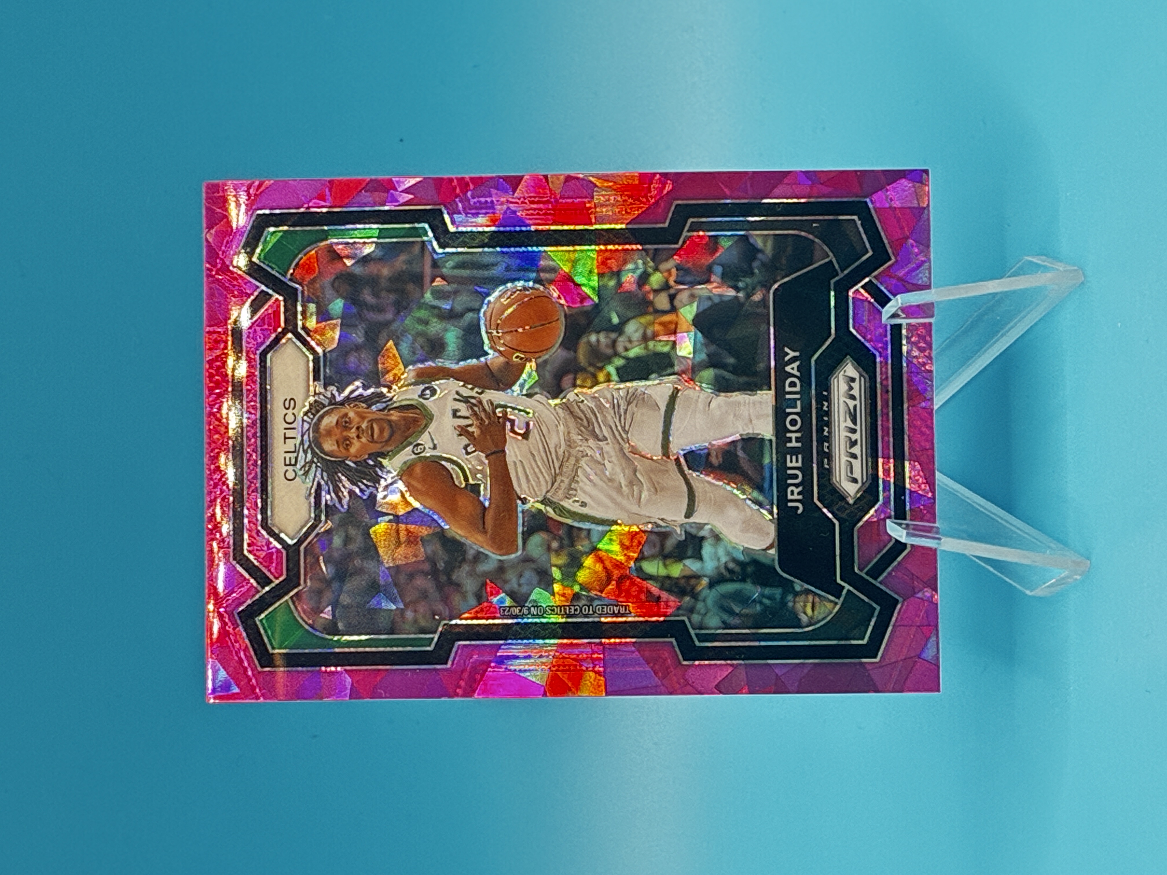 2023/2024 Panini Prizm Jrue Holiday Pink Ice #107 Boston Celtics – Vorderseite