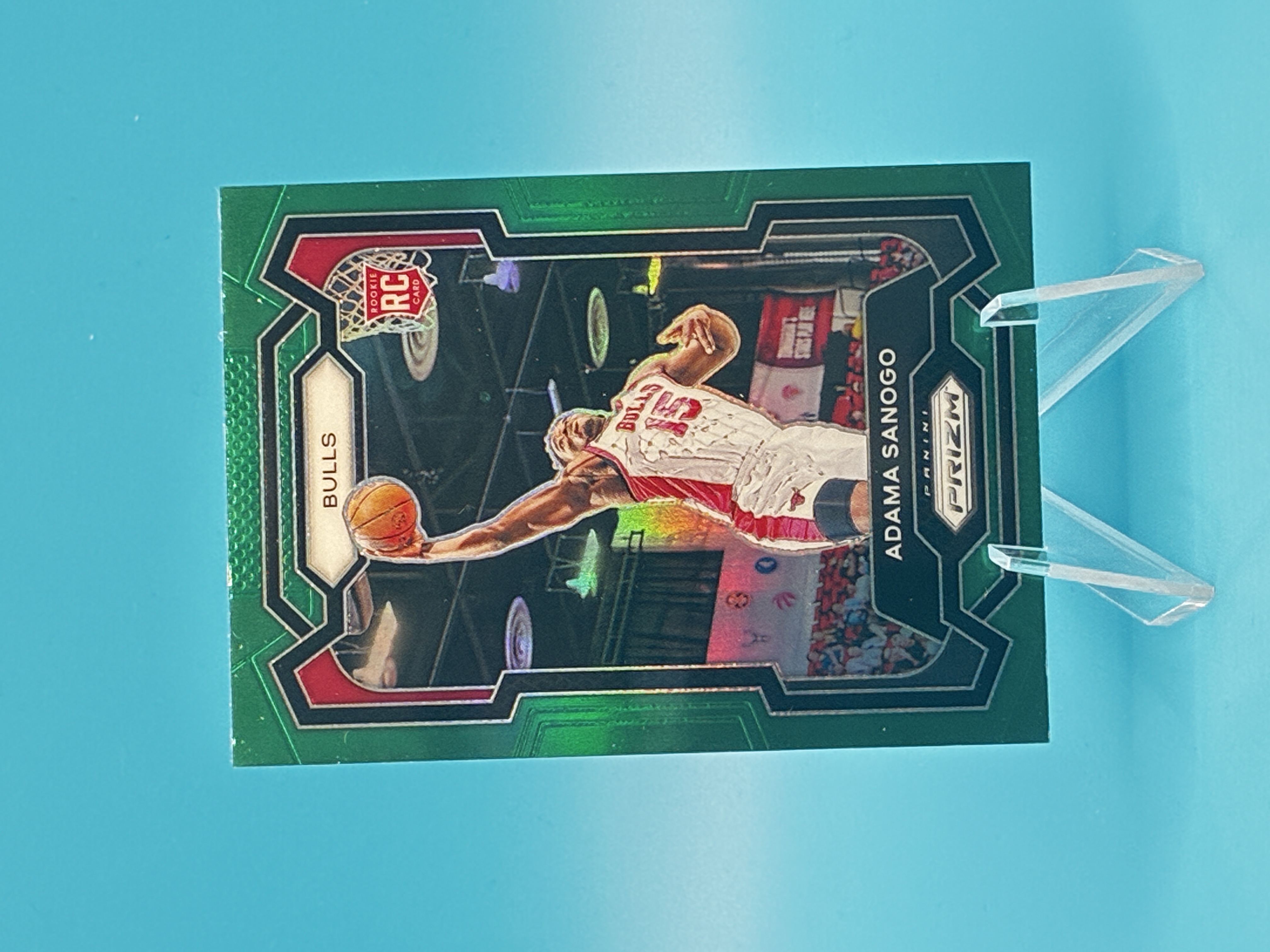 2023/2024 Panini Prizm Adama Sanogo Green #286 Chicago Bulls – Vorderseite