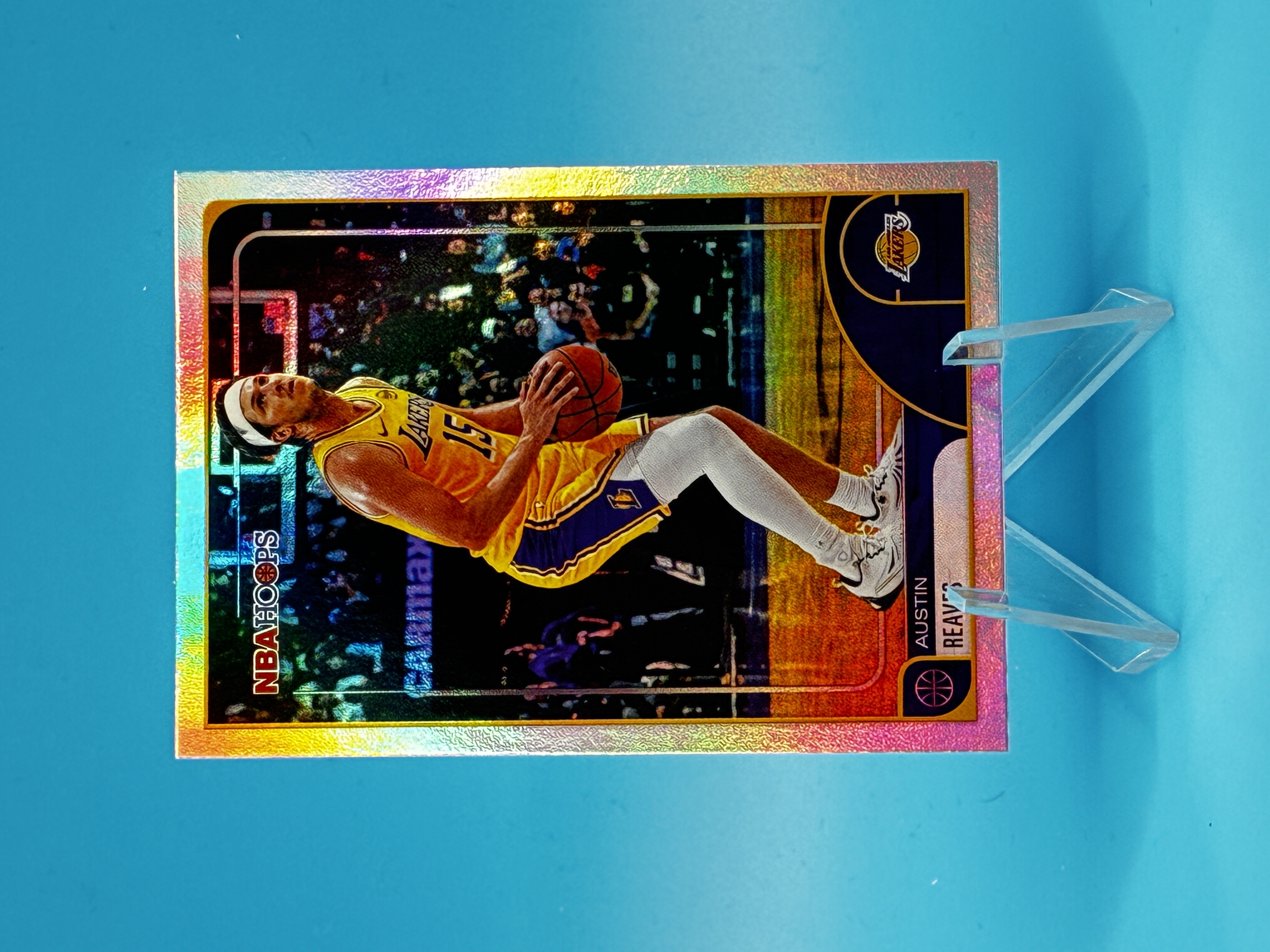 2025/2026 Topps NBA Hoops Austin Reaves #14 Los Angeles Lakers – Vorderseite