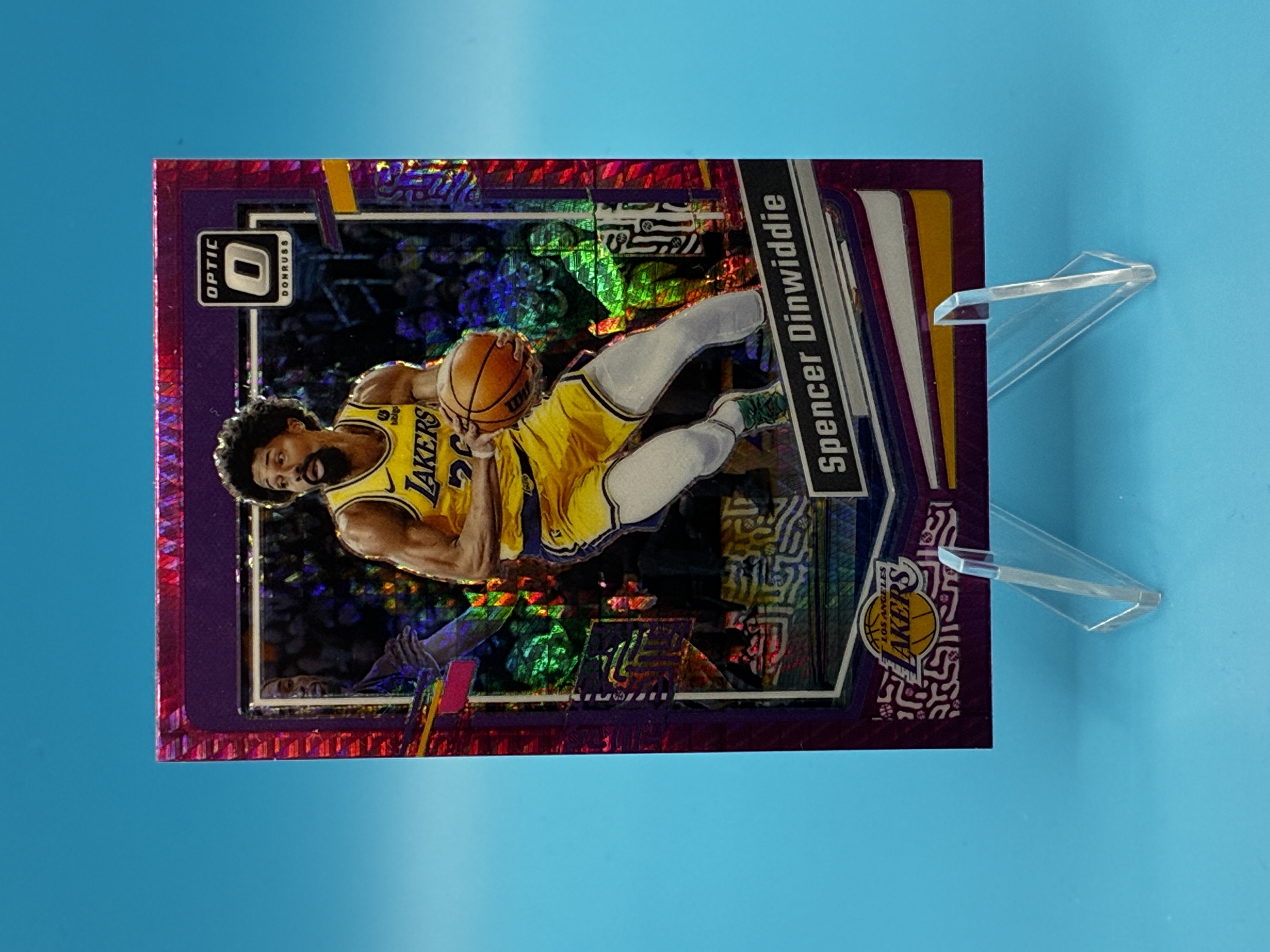 2023/2024 Panini Donruss Optic Spencer Dinwiddie Pink Velocity #108 Los Angeles Lakers – Vorderseite