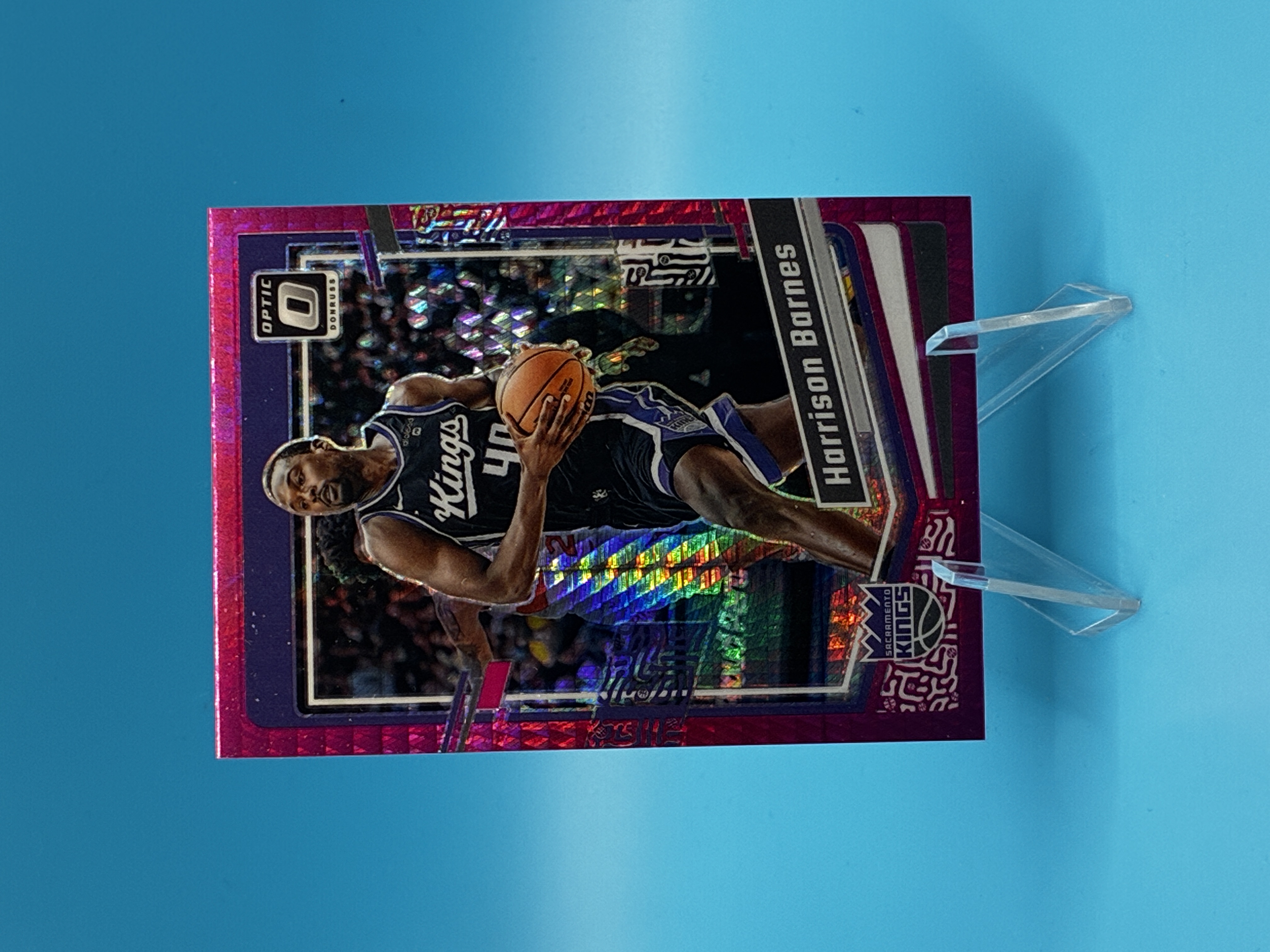 2023/2024 Panini Optic Harrison Barnes Pink Velocity #47 Sacramento Kings – Vorderseite