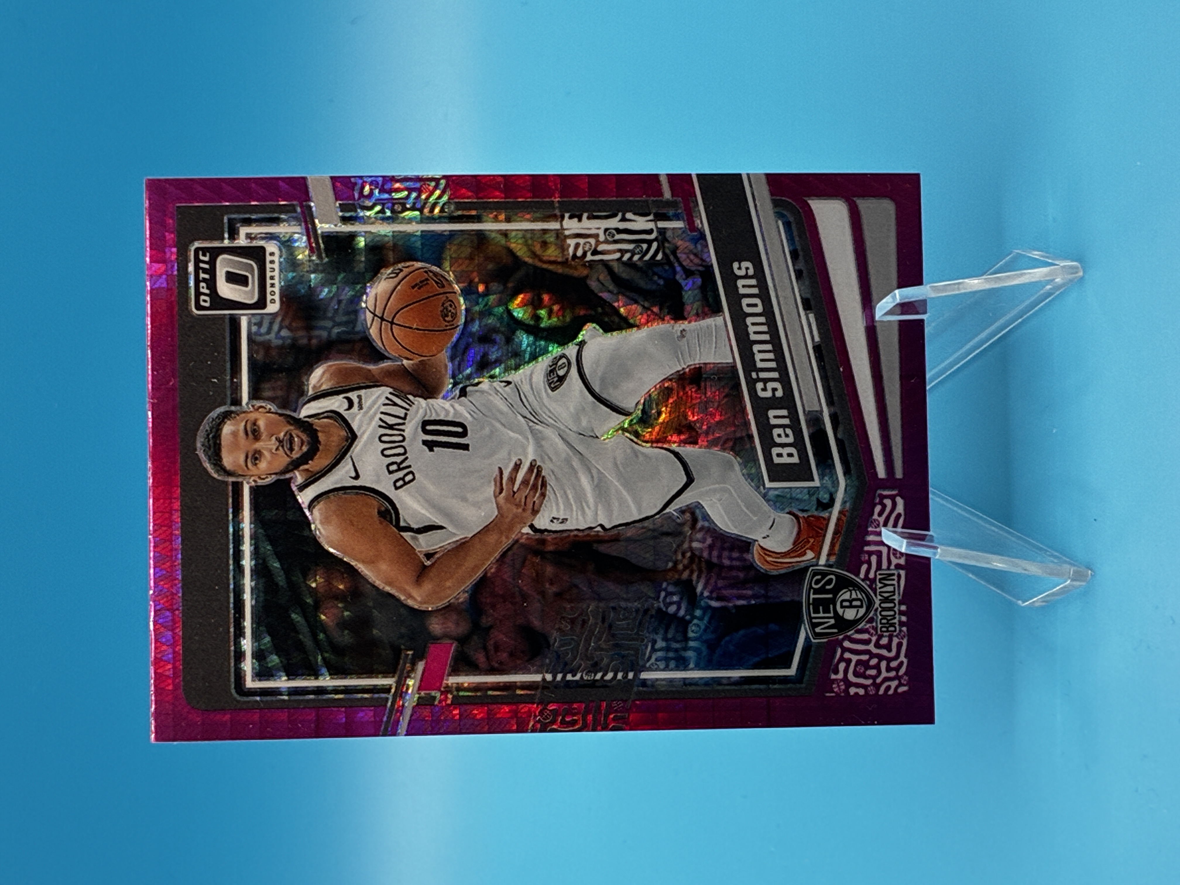 2023/2024 Panini Optic Ben Simmons Pink Velocity #32 Brooklyn Nets – Vorderseite