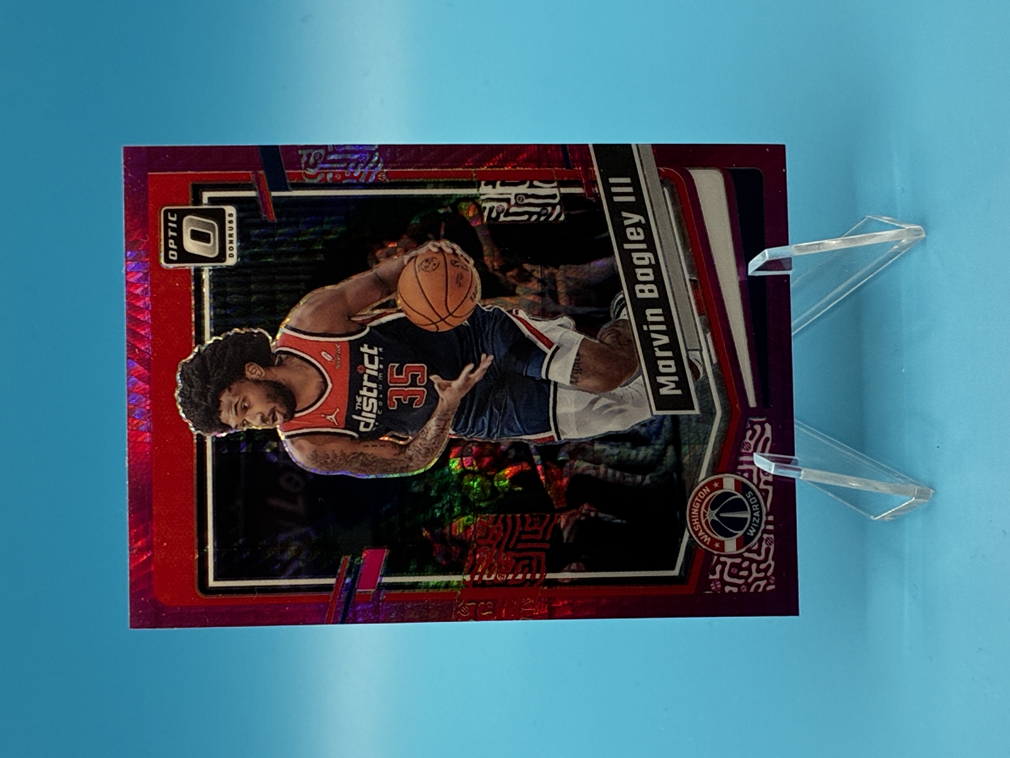 2023/2024 Panini Optic Marvin Bagley III Pink Velocity #84 Washington Wizards – Vorderseite