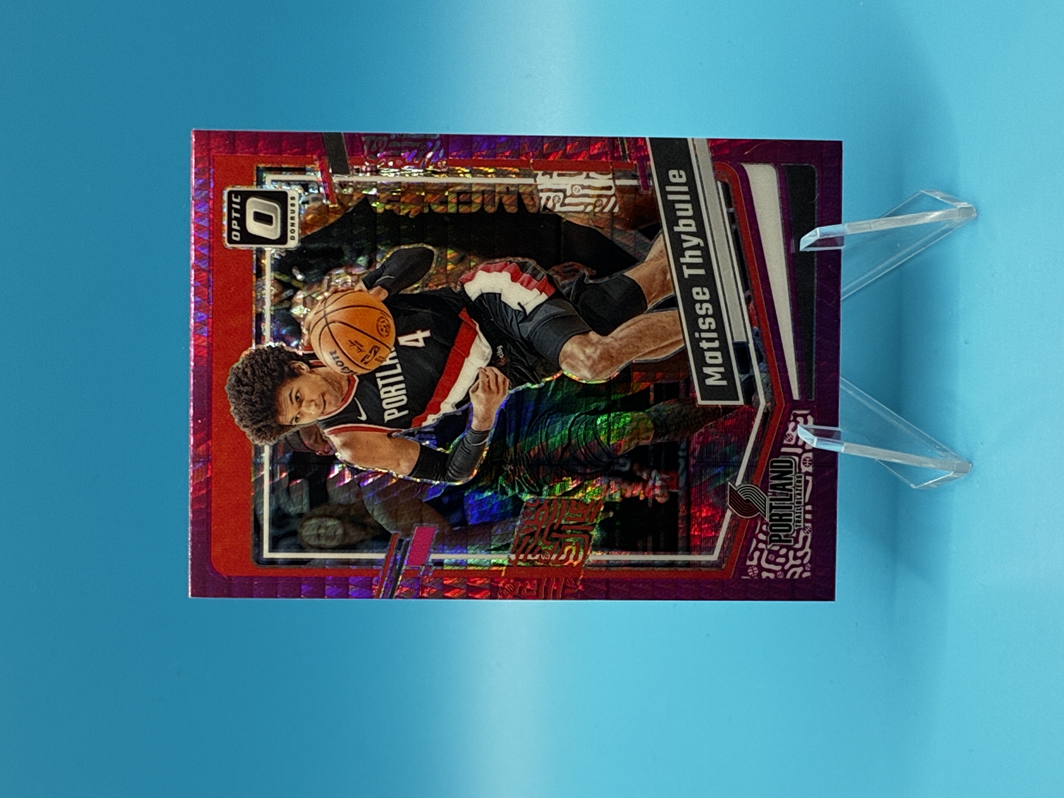 2023/2024 Panini Optic Matisse Thybulle Pink Velocity #173 Portland Trail Blazers – Vorderseite