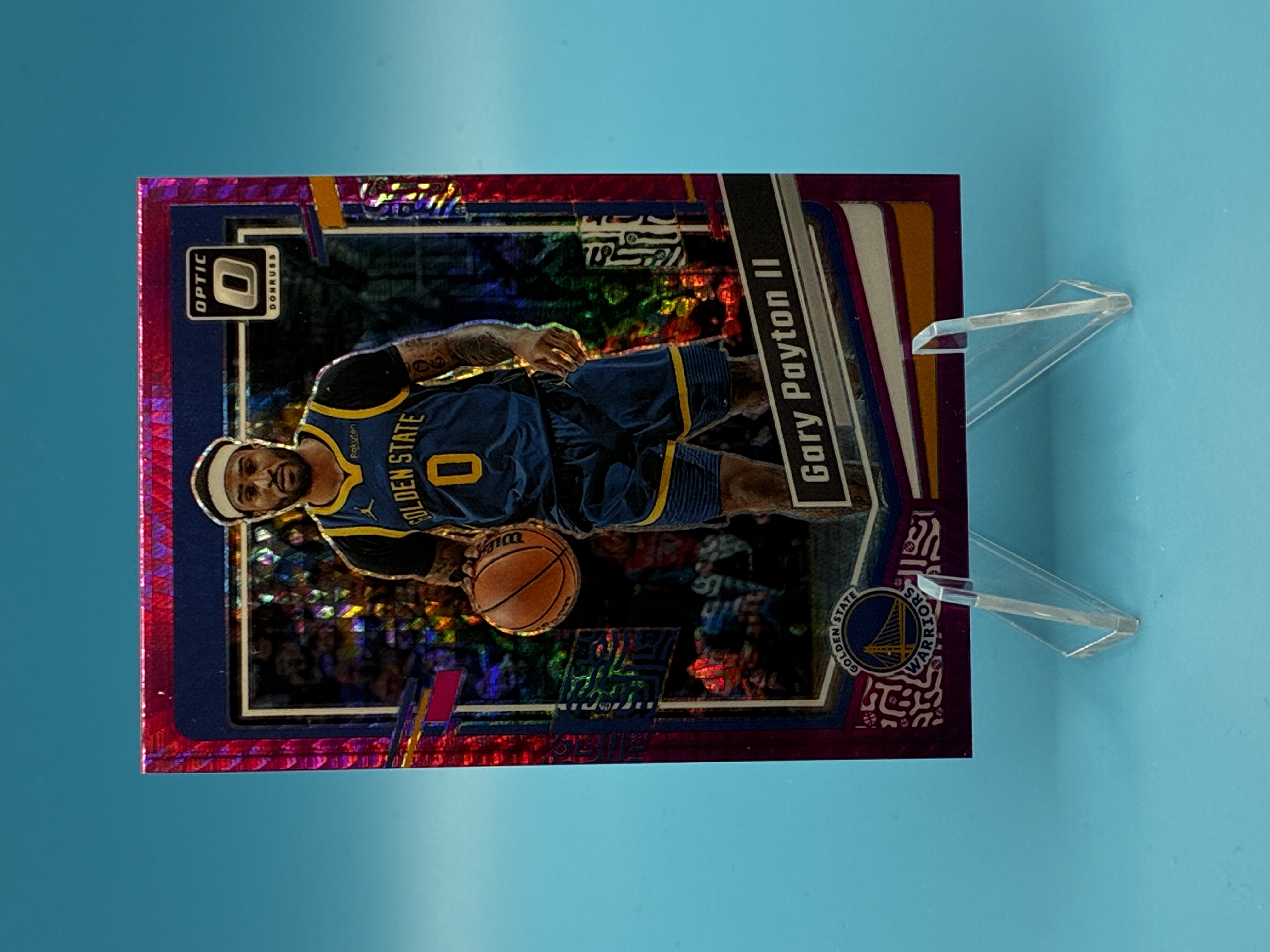 2023/2024 Panini Optic Gary Payton II Pink Velocity #80 Golden State Warriors – Vorderseite