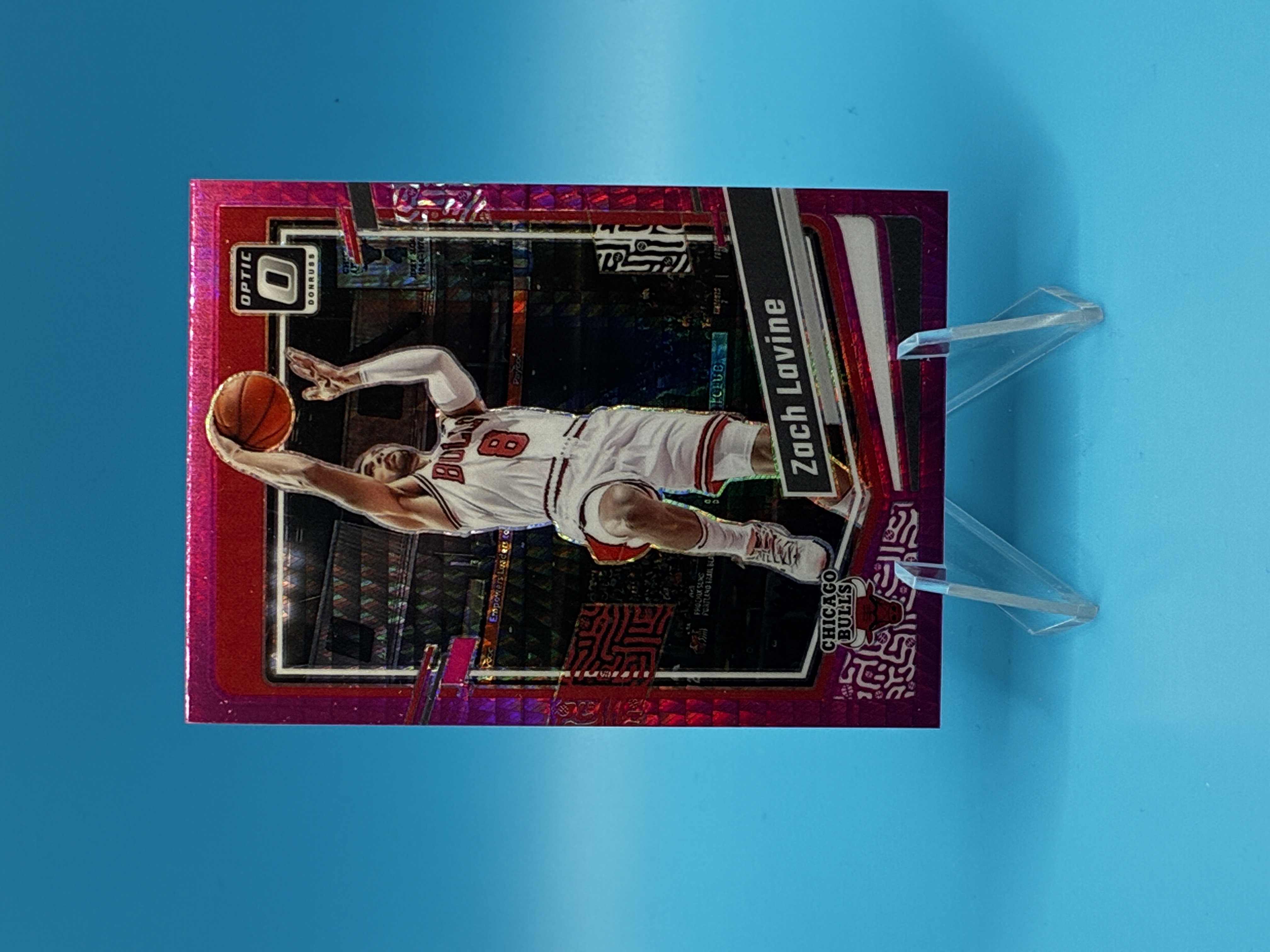 2023/2024 Panini Optic Zach LaVine Pink Velocity #23 Chicago Bulls – Vorderseite