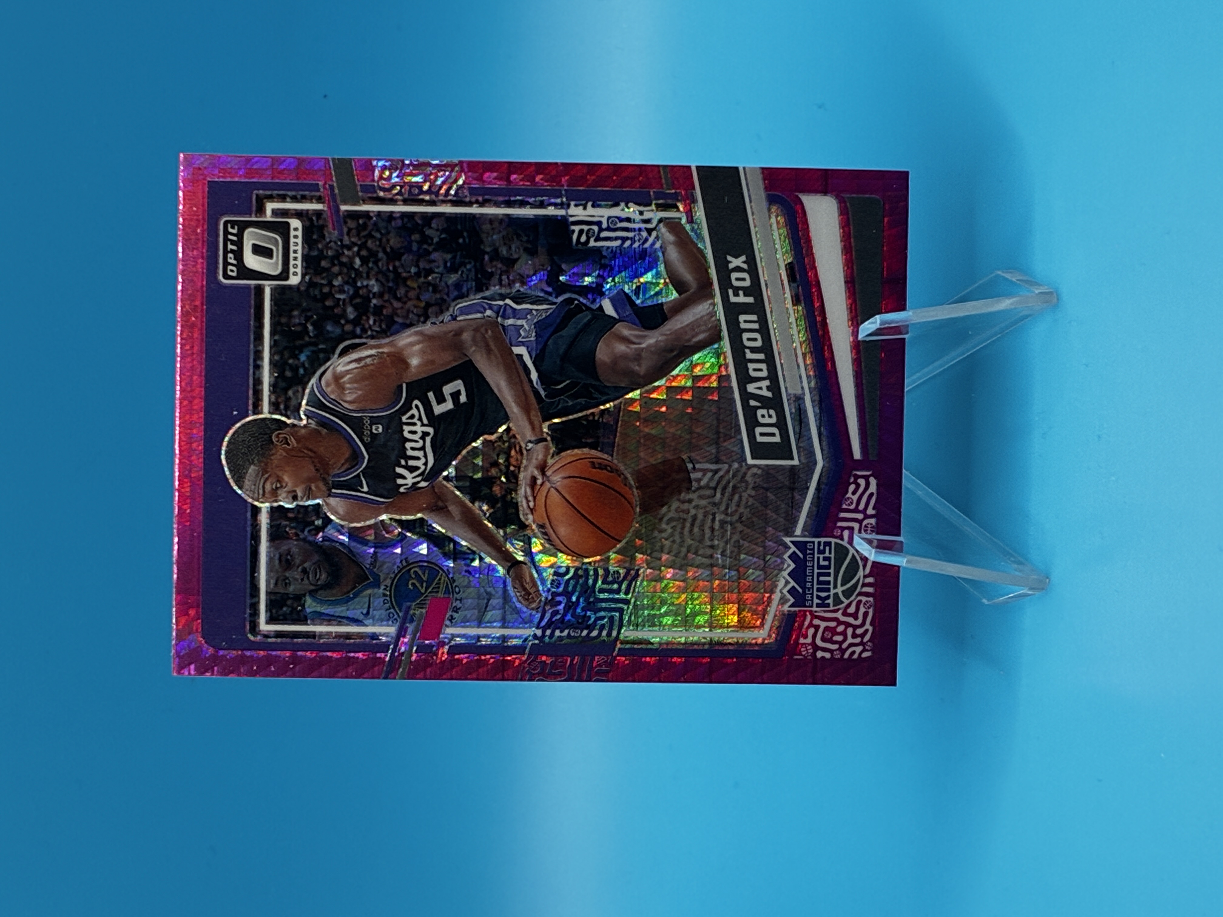 2023/2024 Panini Optic De'Aaron Fox Pink Velocity #52 Sacramento Kings – Vorderseite