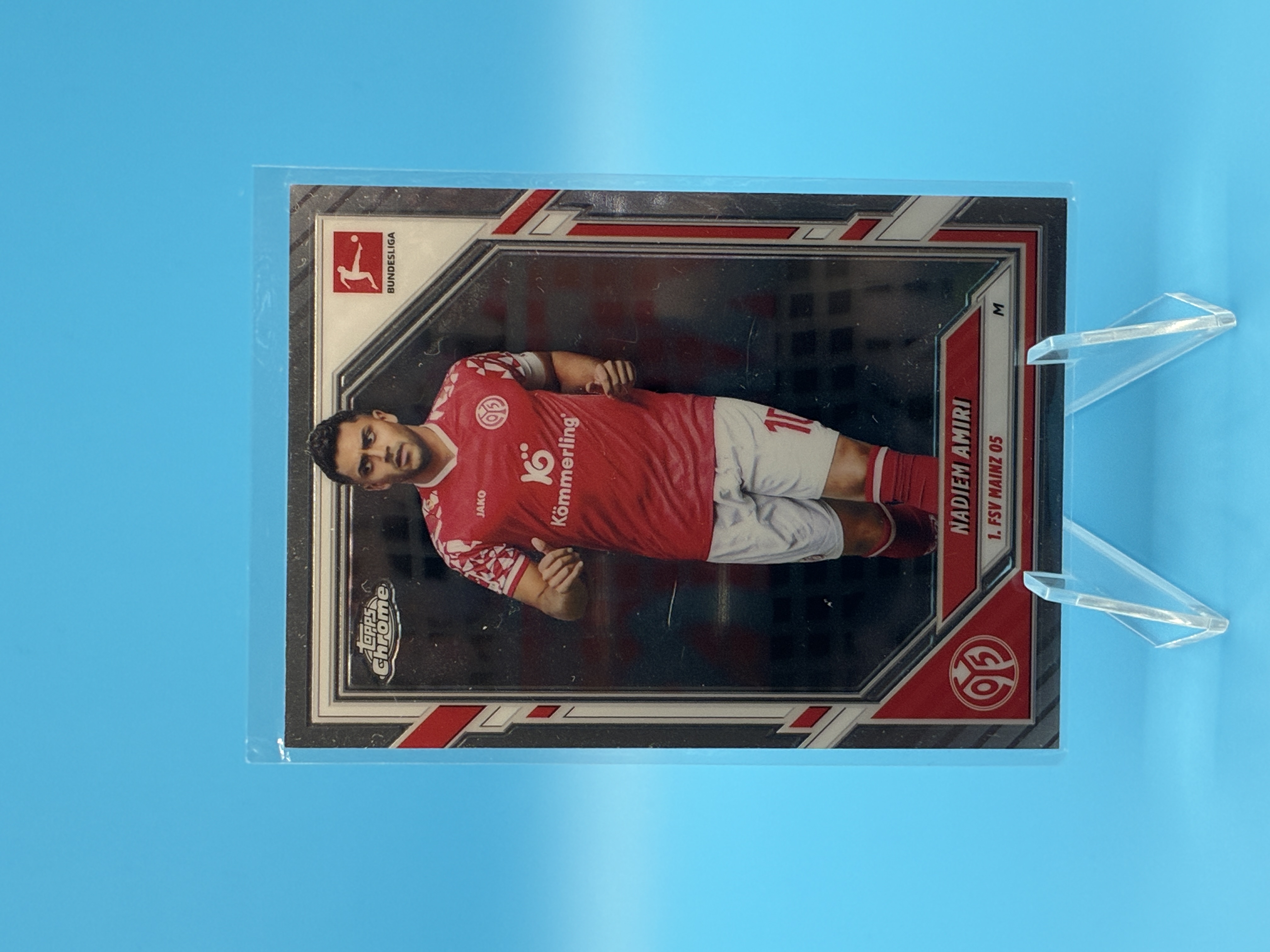 2025/2026 Topps Chrome Nadiem Amiri #70 1. FSV Mainz 05 – Vorderseite