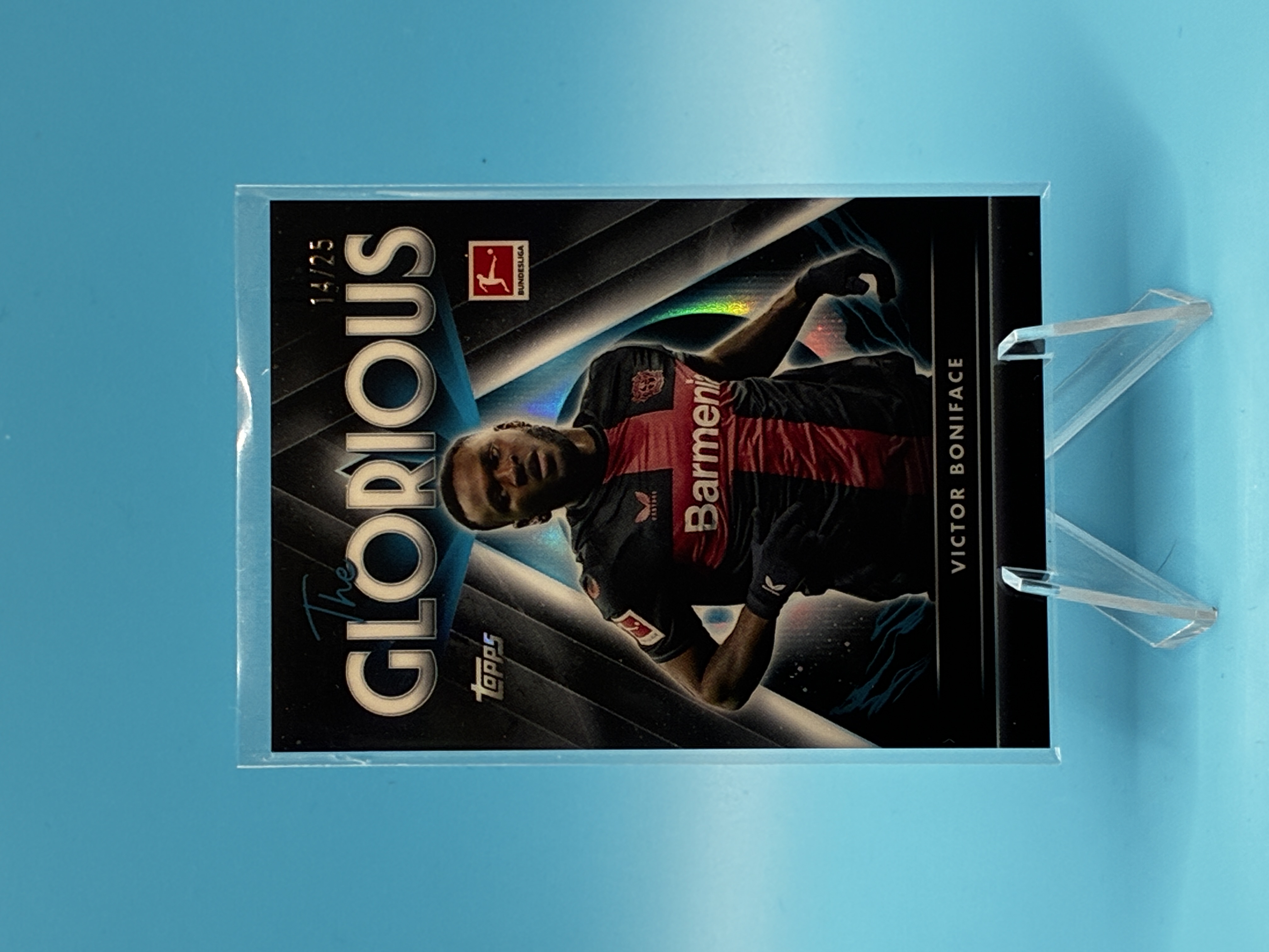 2024/212025 Topps BL Victor Boniface The Glorious 19/25 #G-19 Bayer 04 Leverkusen – Vorderseite