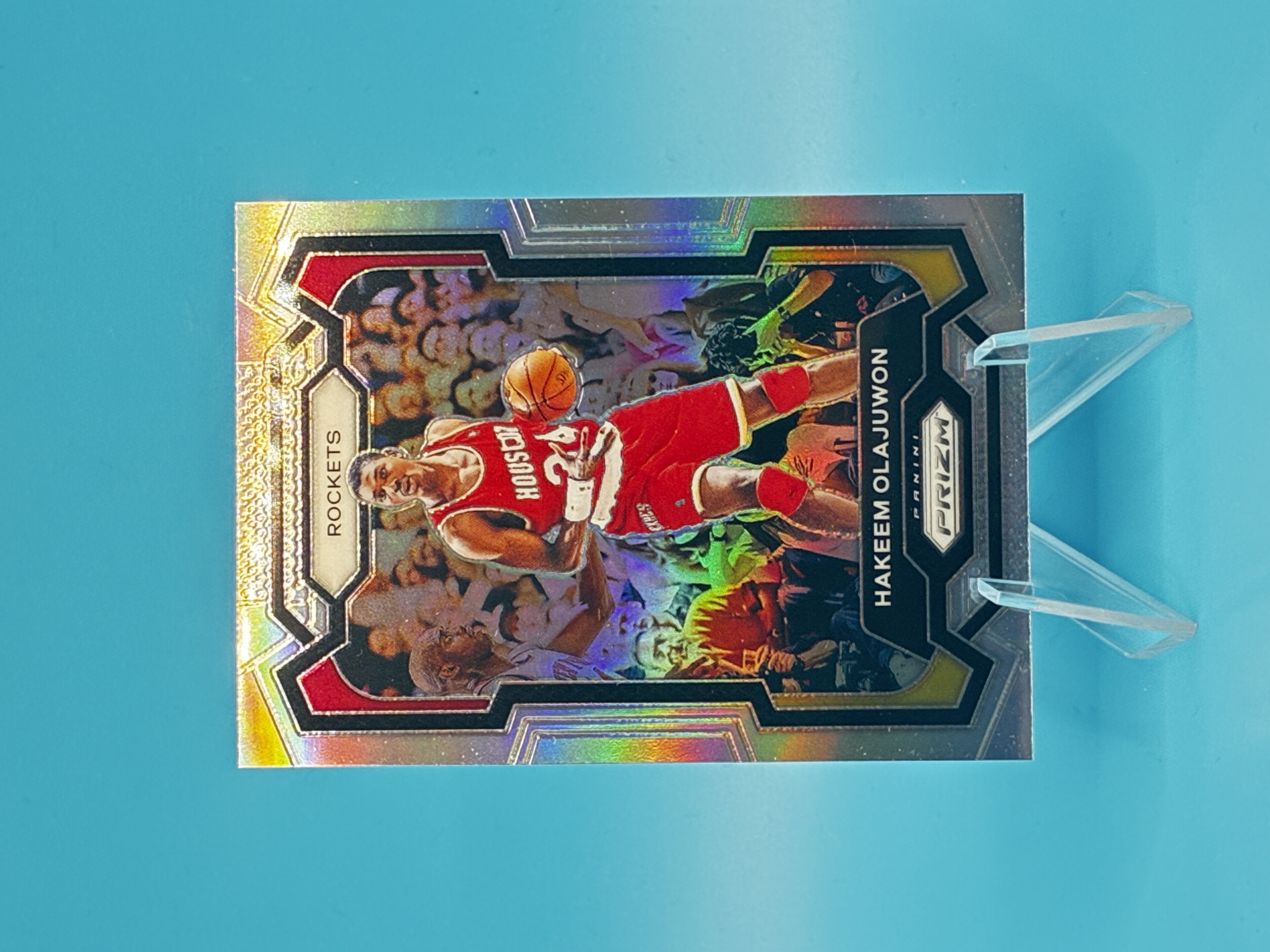 2023/2024 Panini Prizm Hakeem Olajuwon Silver #191 Houston Rockets – Vorderseite