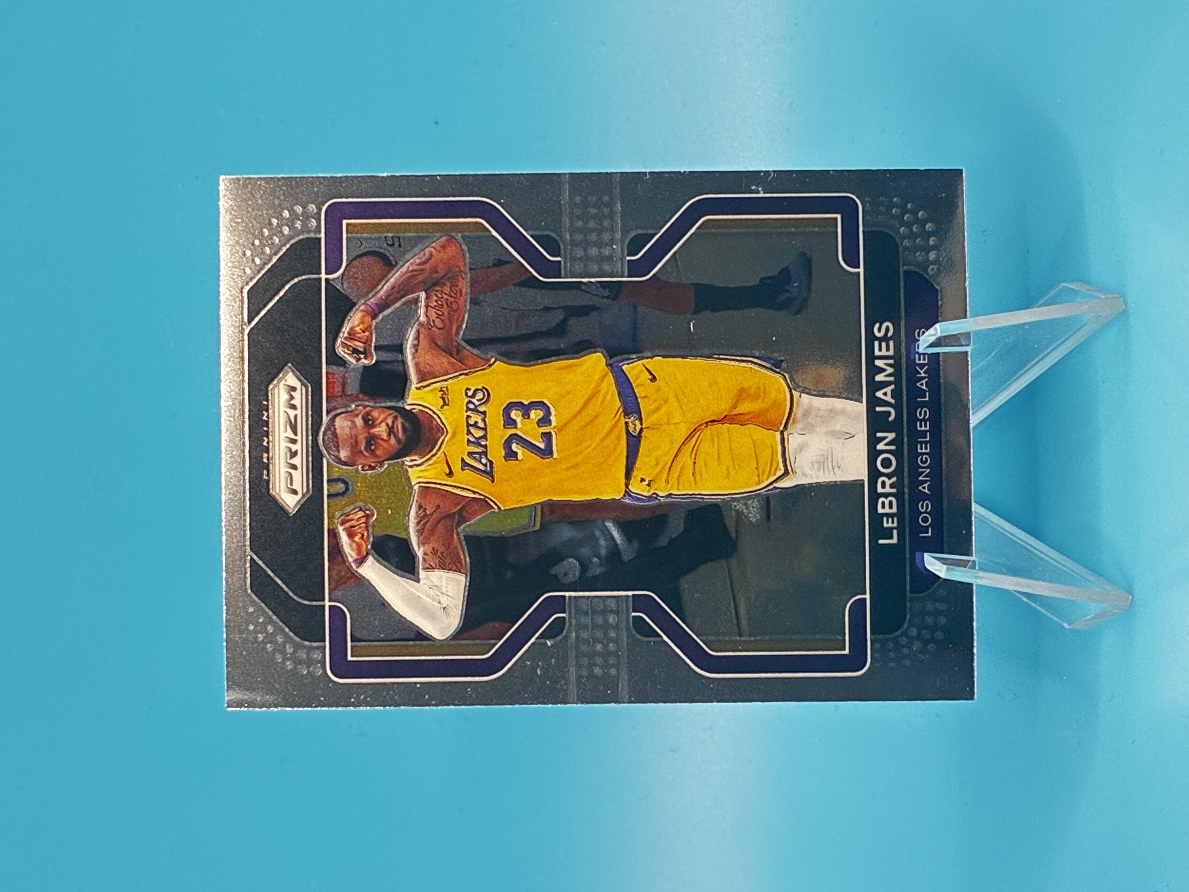 2021/2022 Panini Prizm LeBron James #91 Los Angeles Lakers – Vorderseite