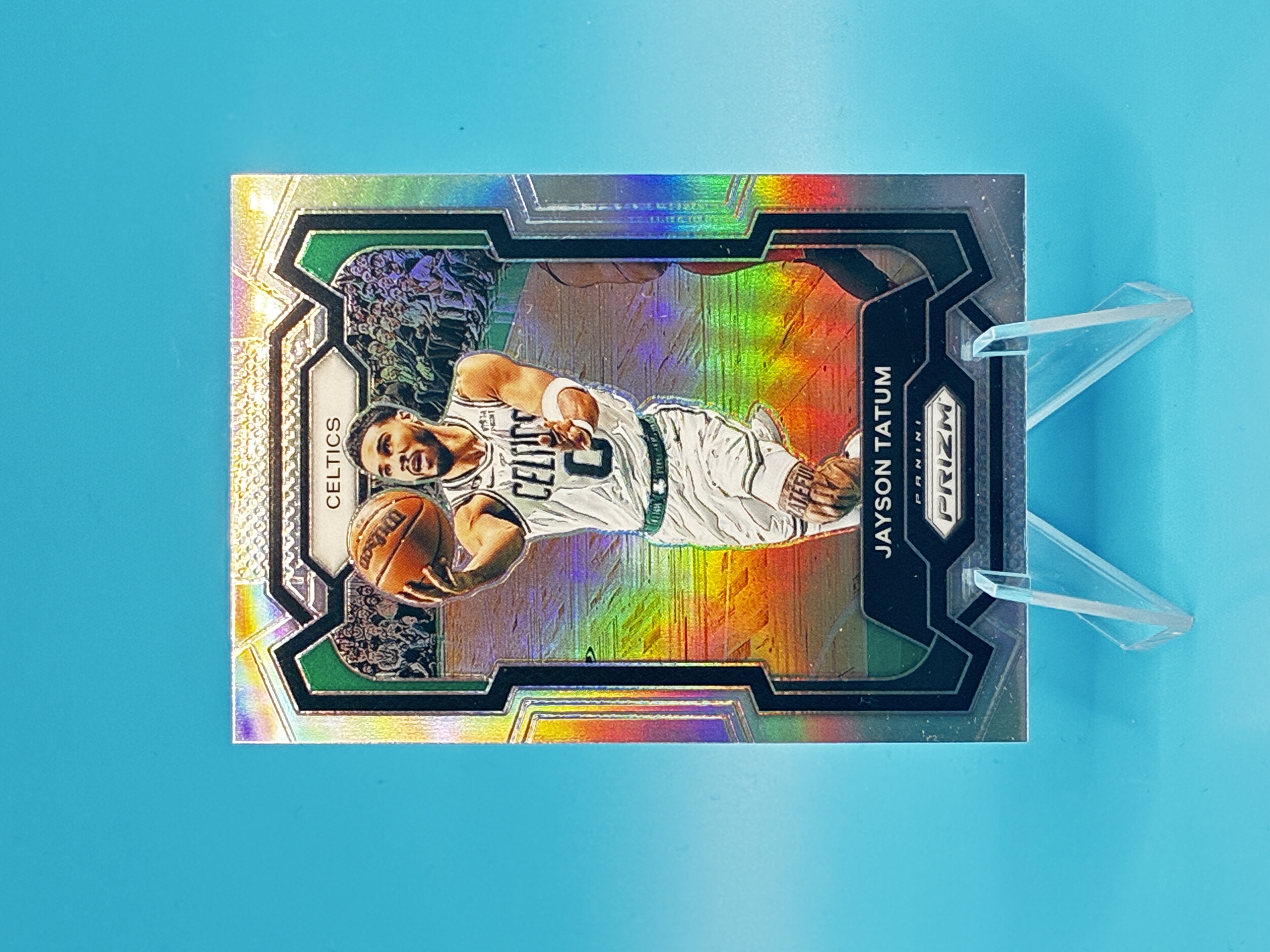 2023/2024 Panini Prizm Jayson Tatum Silver #2 Boston Celtics – Vorderseite