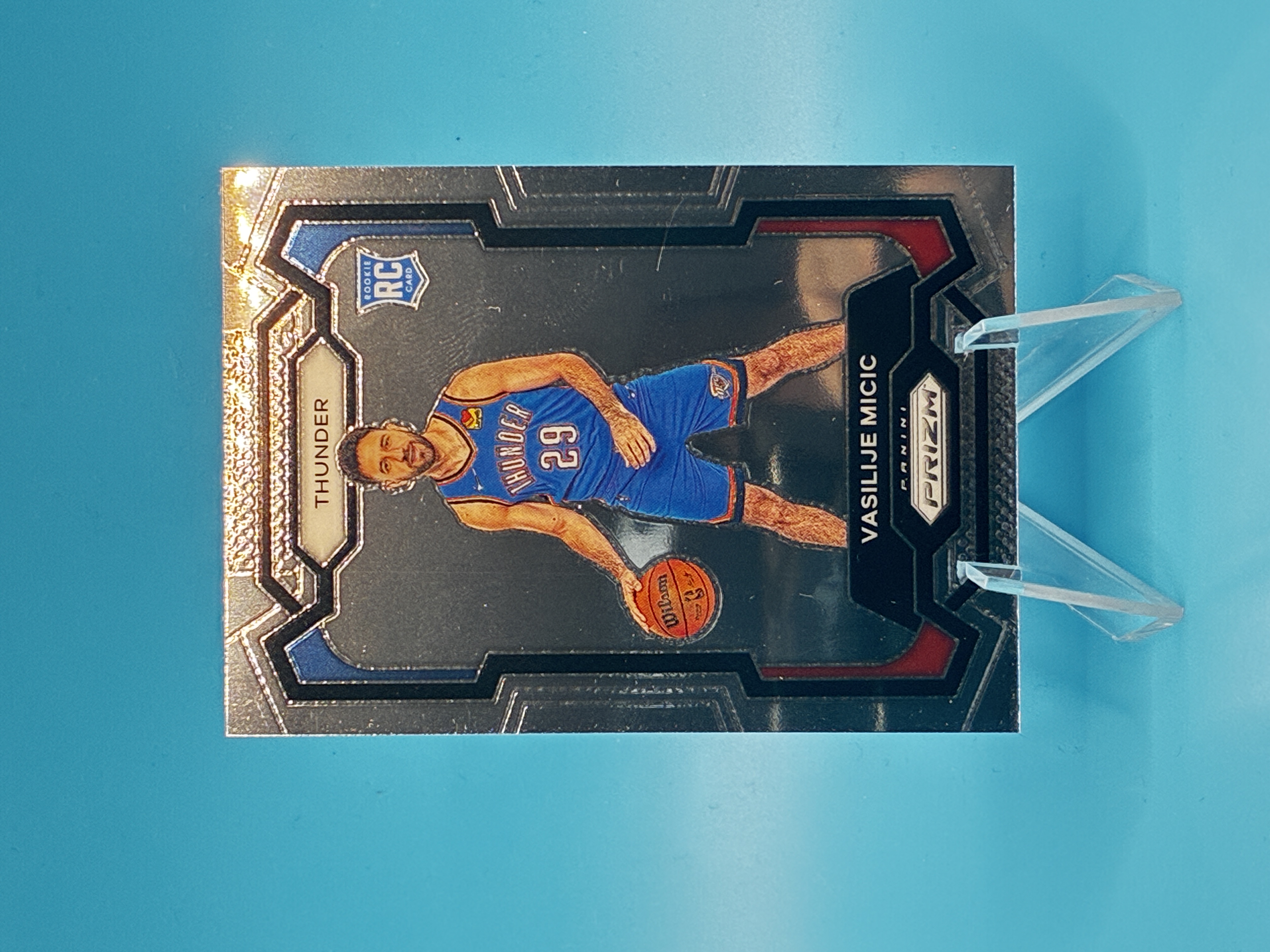 2023/2024 Panini Prizm Vasilije Micic #297 Oklahoma City Thunder – Vorderseite
