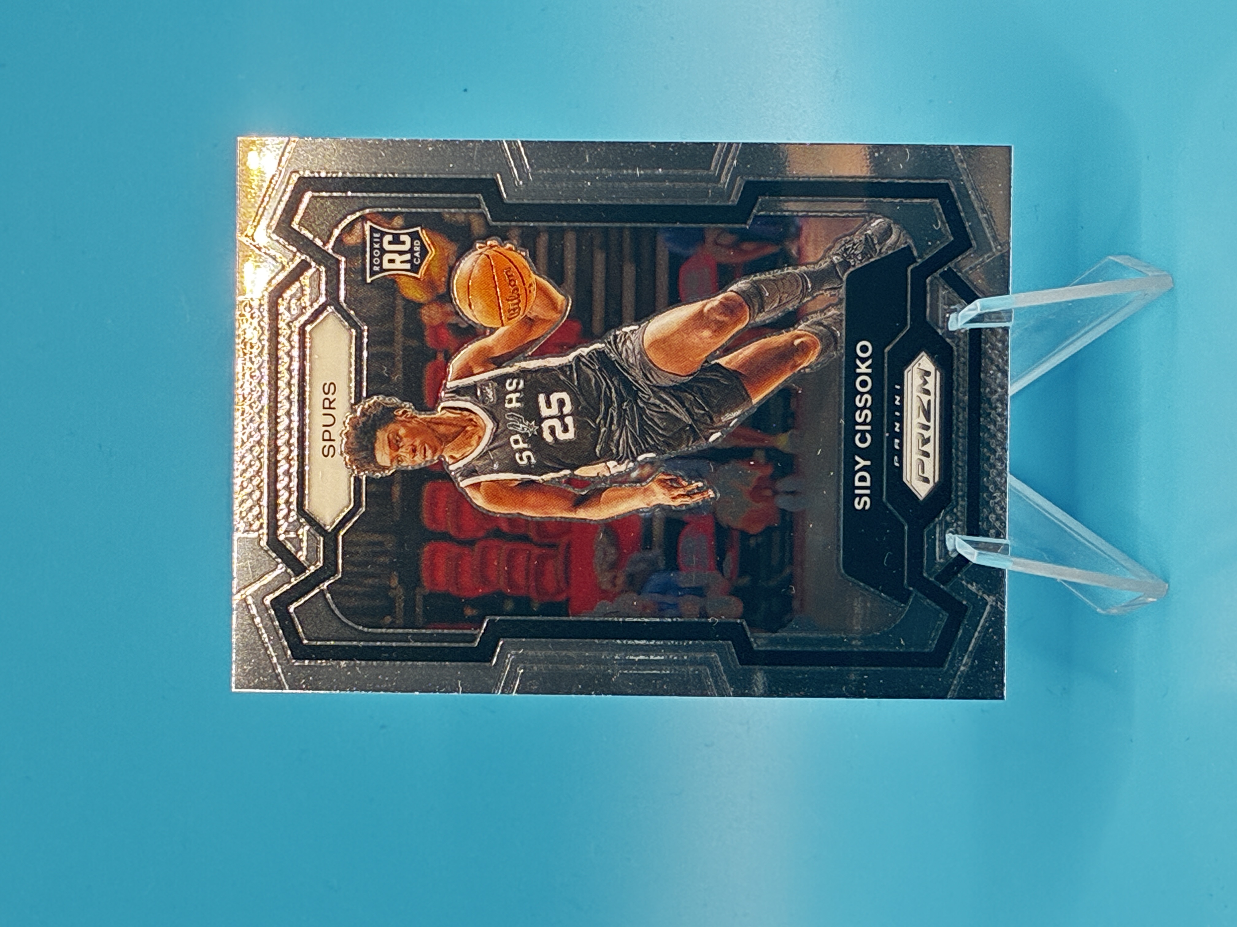 2023/2024 Panini Prizm Sidy Cissoko #173 San Antonio Spurs – Vorderseite