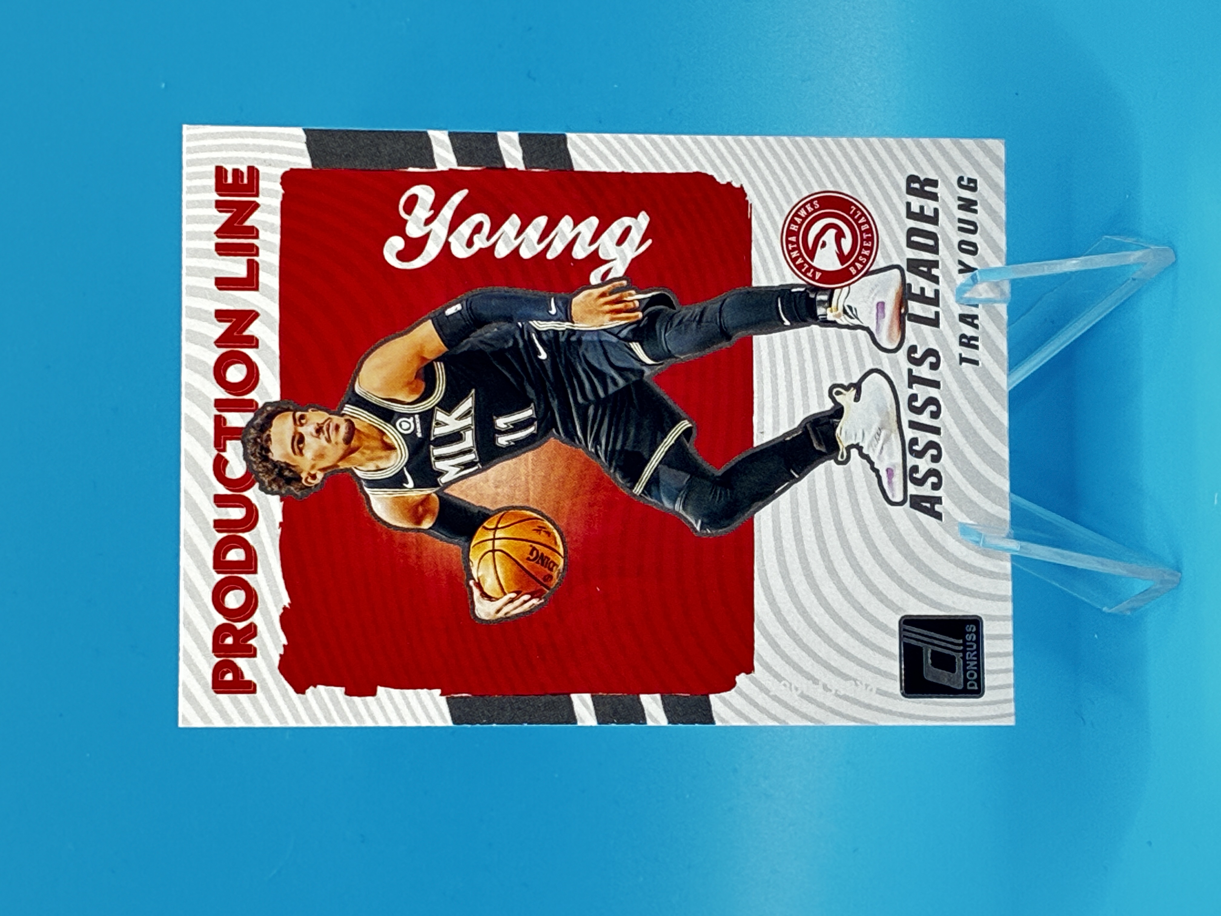 2021/2022 Panini Donruss Trae Young Production Line #10 Atlanta Hawks – Vorderseite