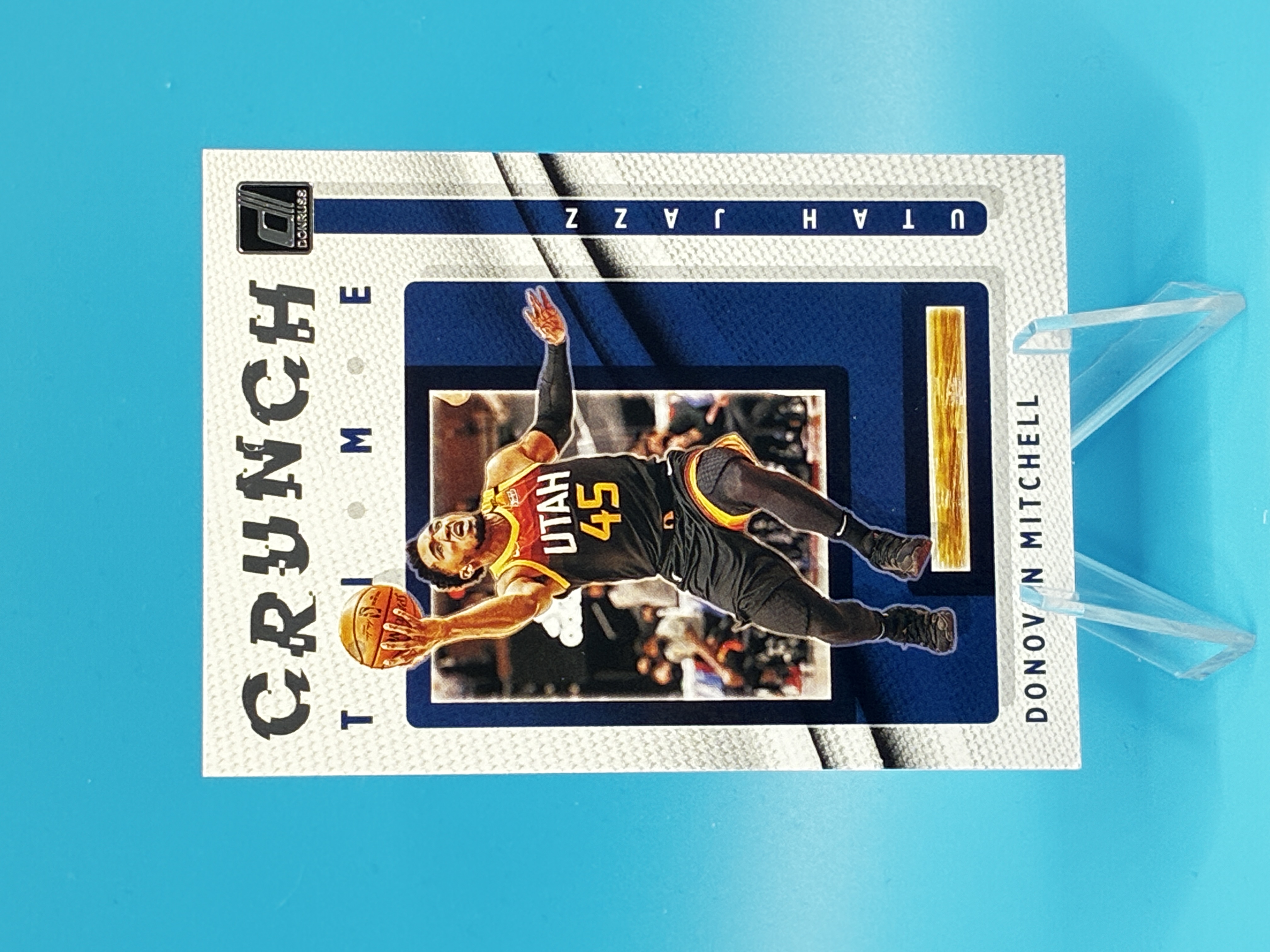 2021/2022 Panini Donruss Donovan Mitchell Crunch Time #14 Utah Jazz – Vorderseite