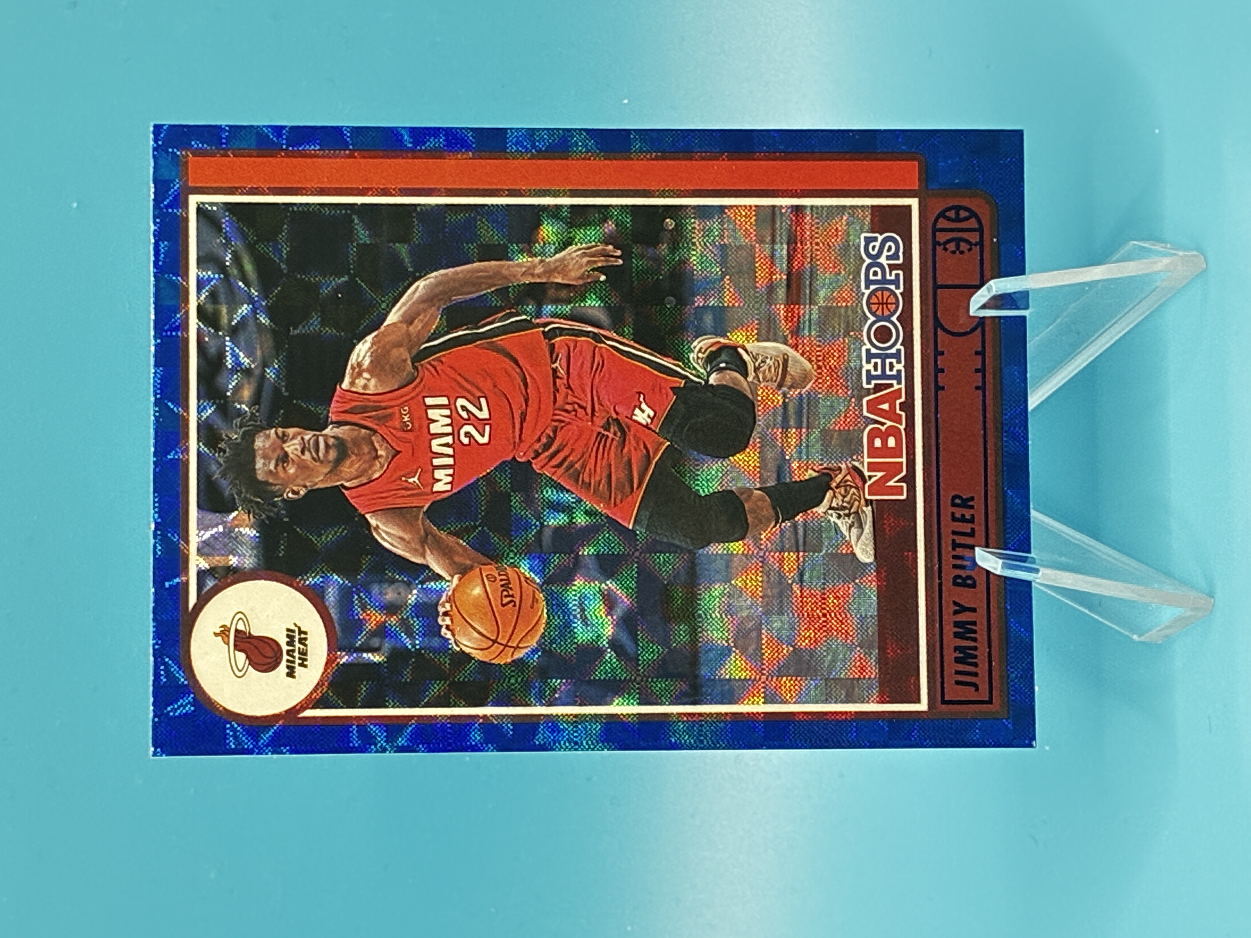 2021/2022 Panini Hoops Jimmy Butler Blue #10 Miami Heat – Vorderseite