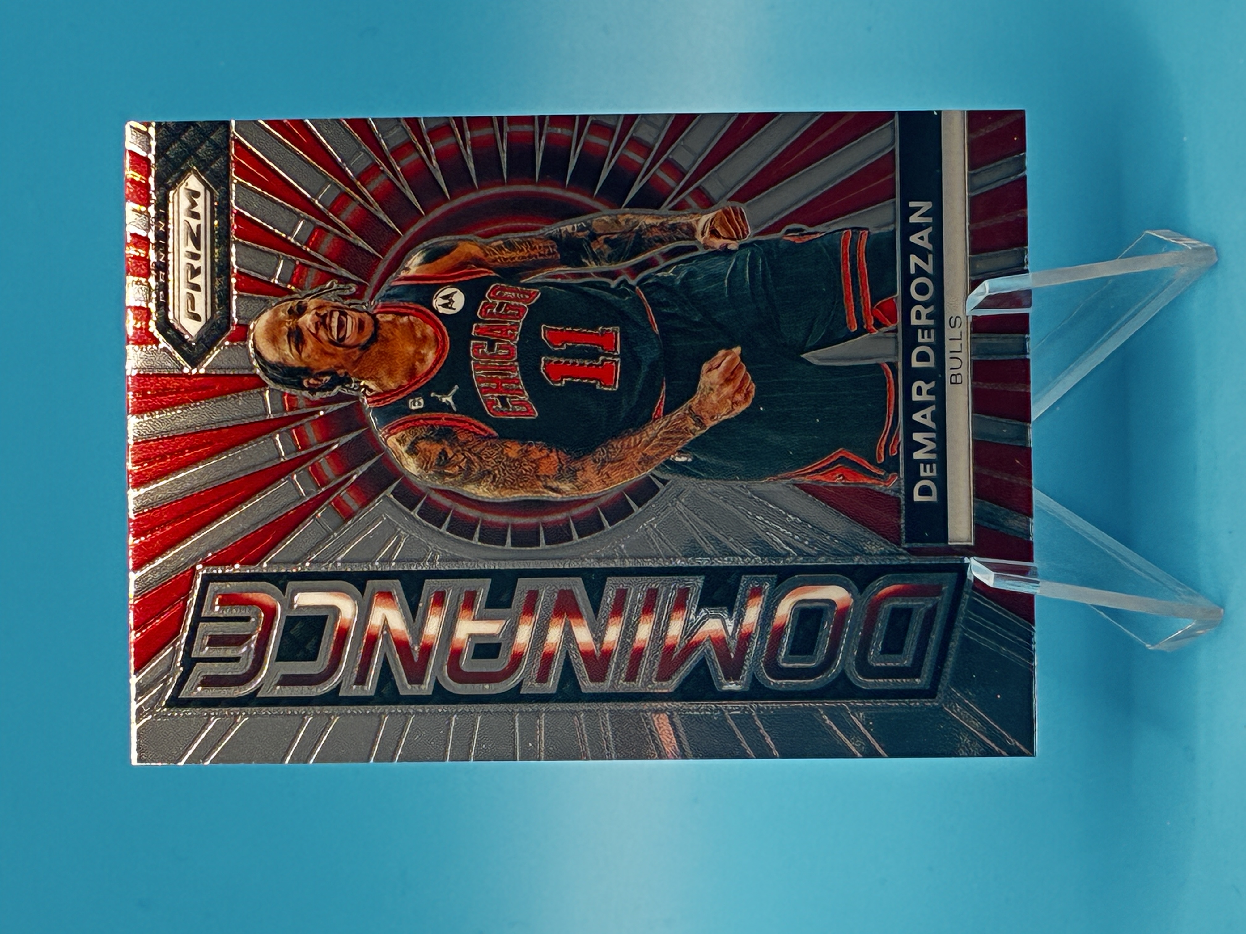 2023/2024 Panini Prizm DeMar DeRozan Dominance #13 Chicago Bulls – Vorderseite